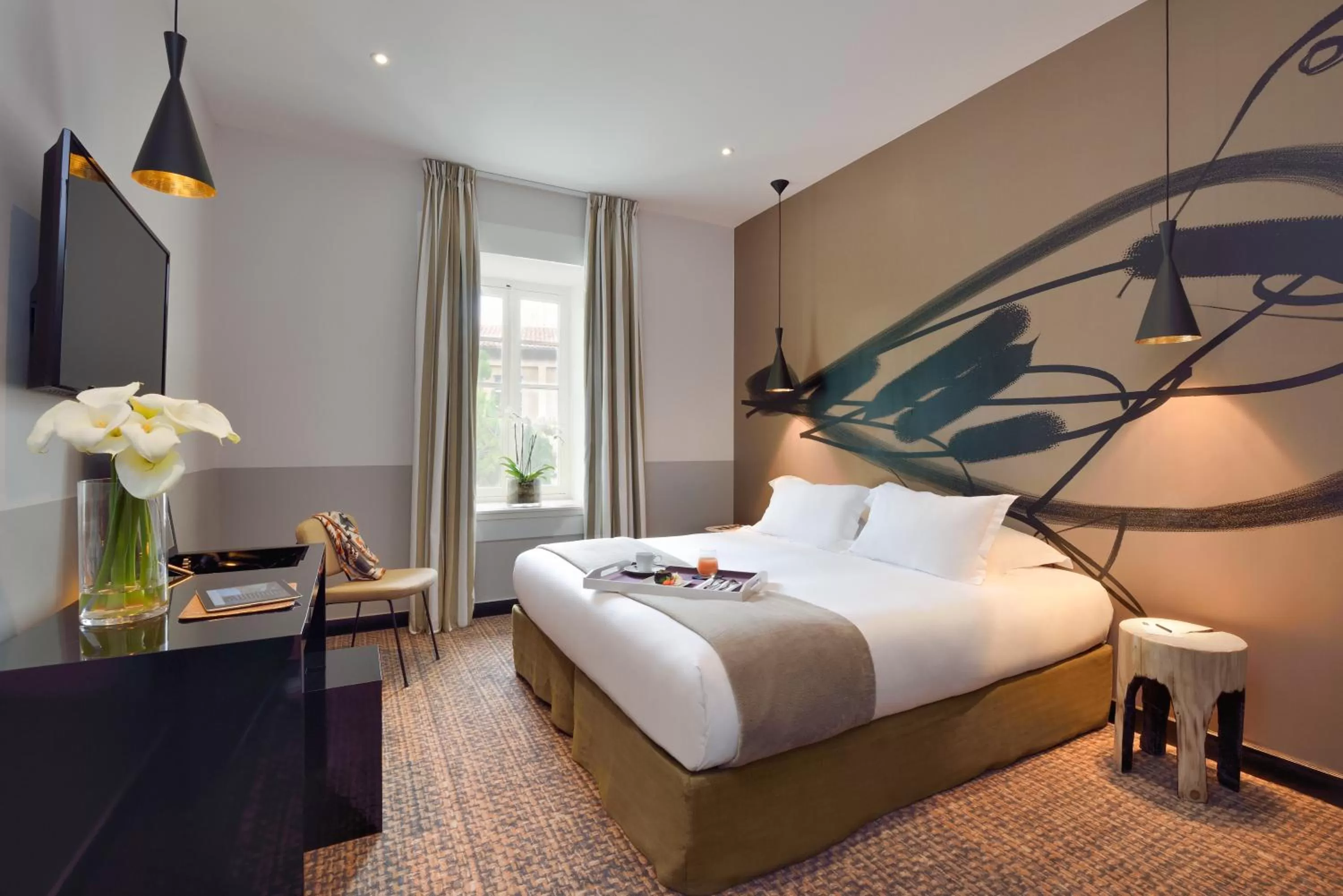 Bed in Jules César Hotel & Spa Arles - MGallery Collection