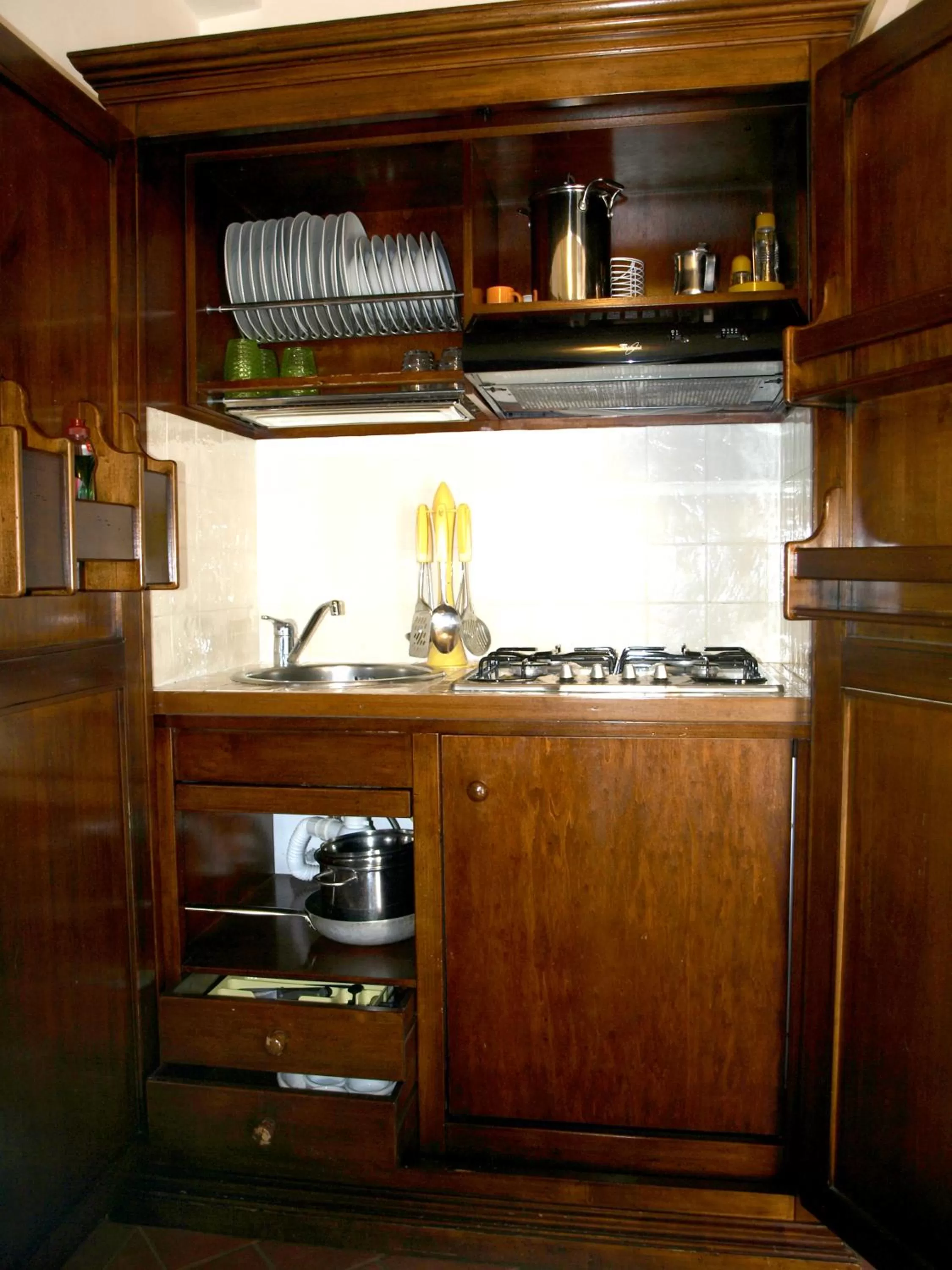 Communal kitchen in Il Canto del Sole