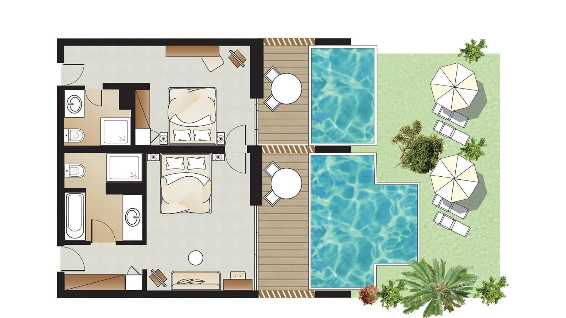 Floor plan in Amirandes, A Grecotel Resort to Live