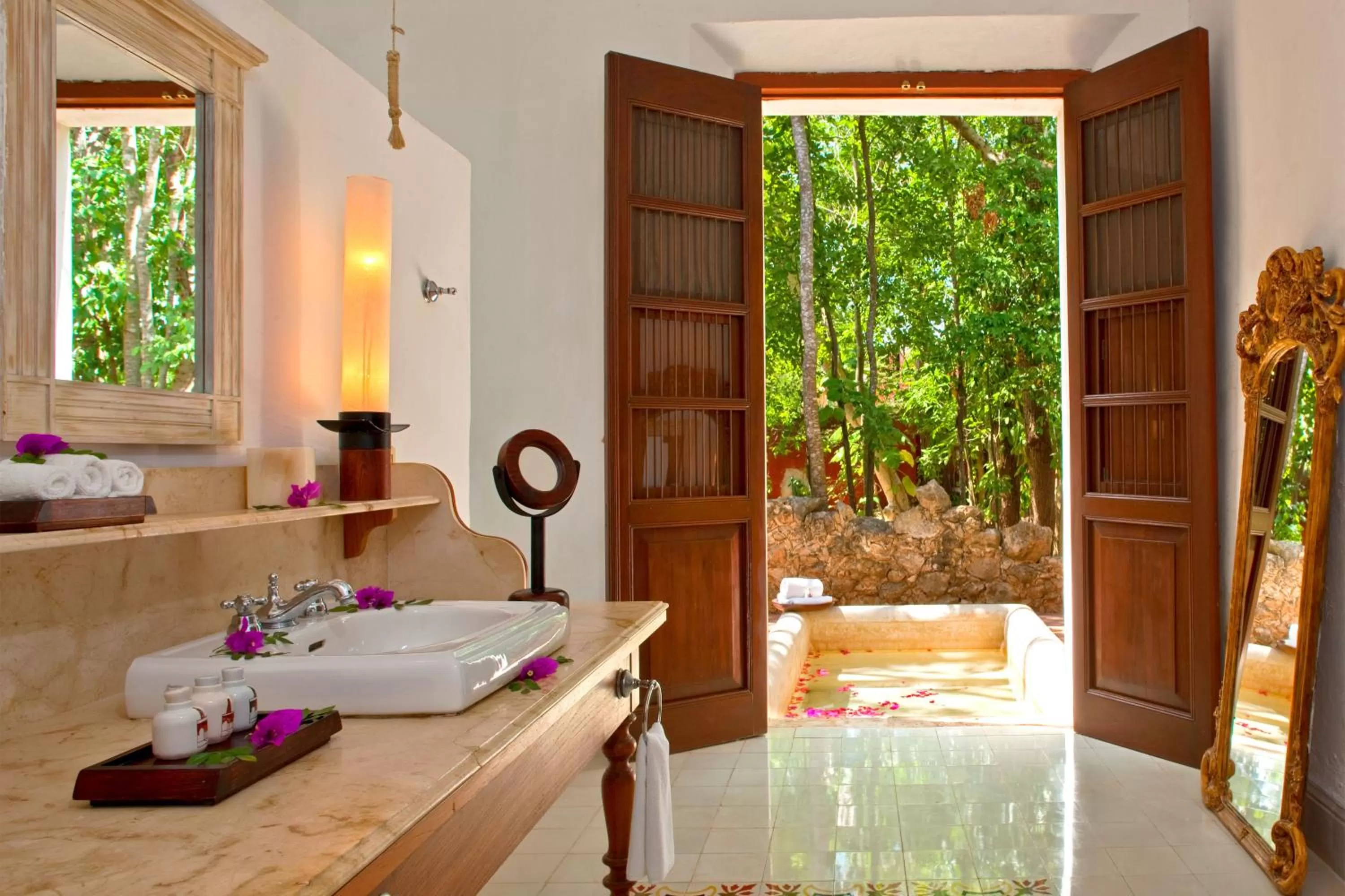 Bathroom in Hacienda Temozon Sur