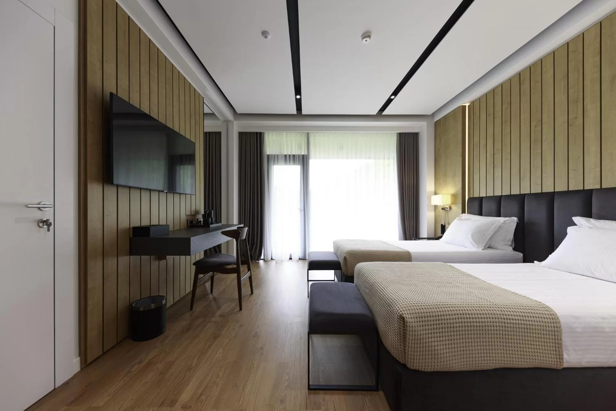 Bed in Hotel Uji Ftohte Tepelene