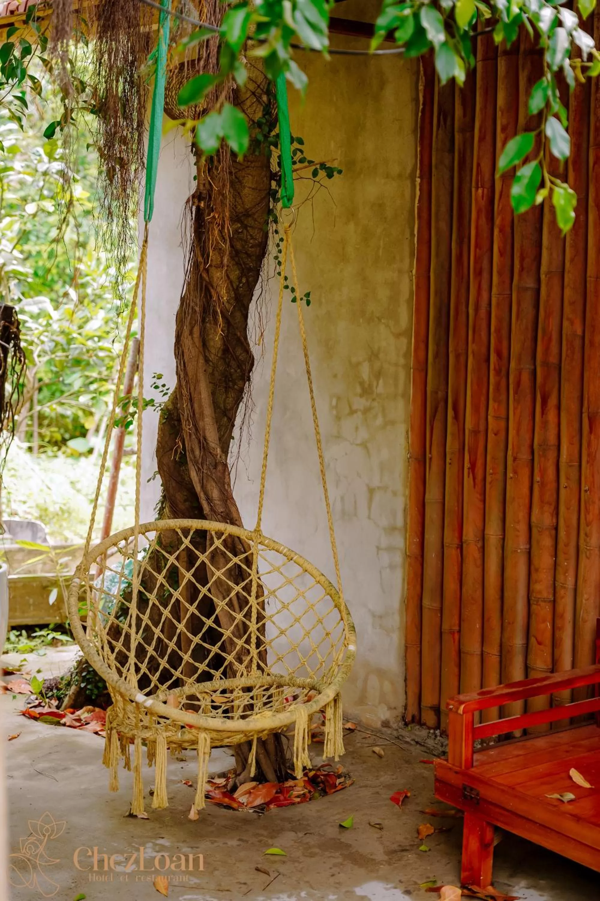 Garden view in Chez Loan Hotel