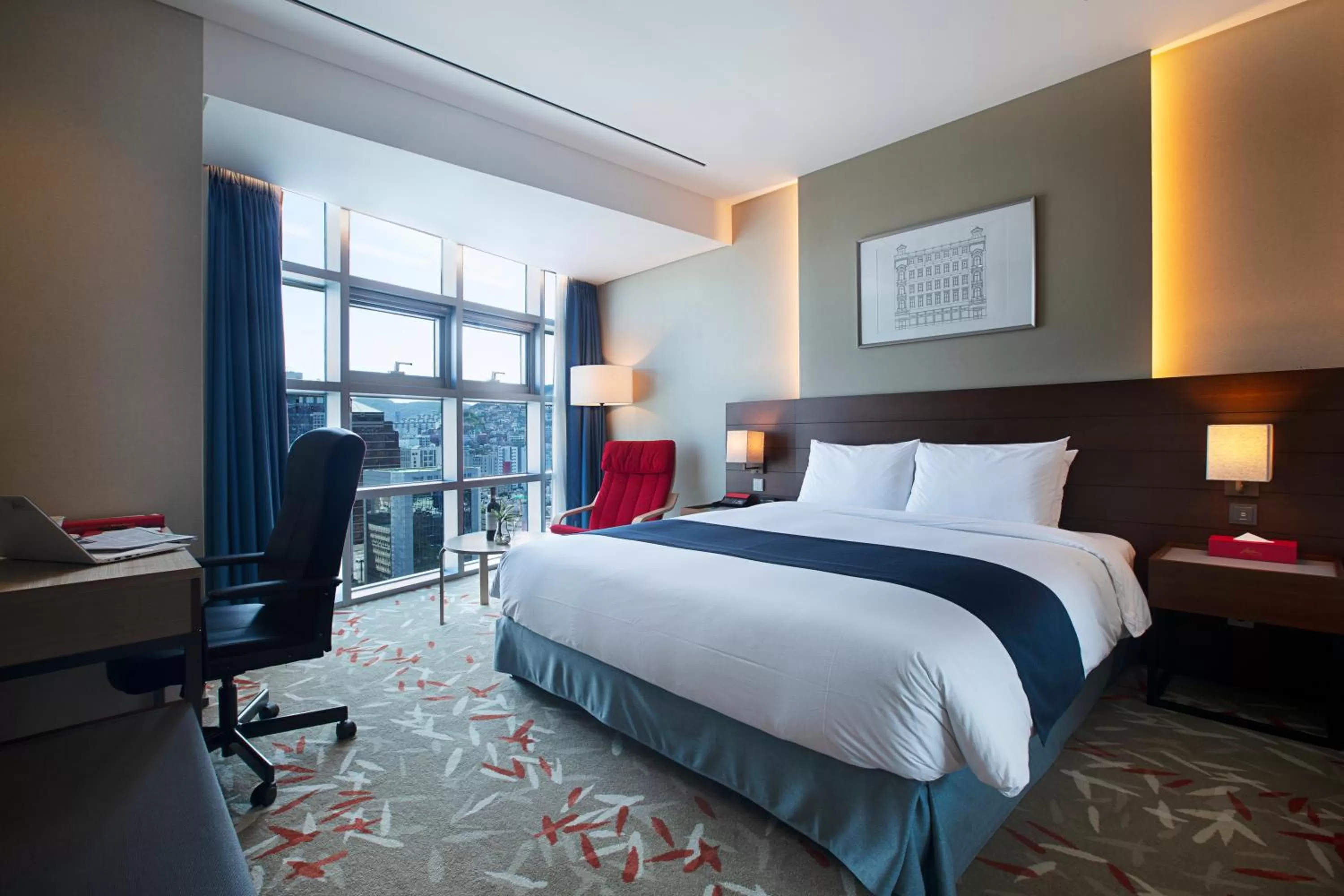 Bed in ASTI Hotel Busan Station