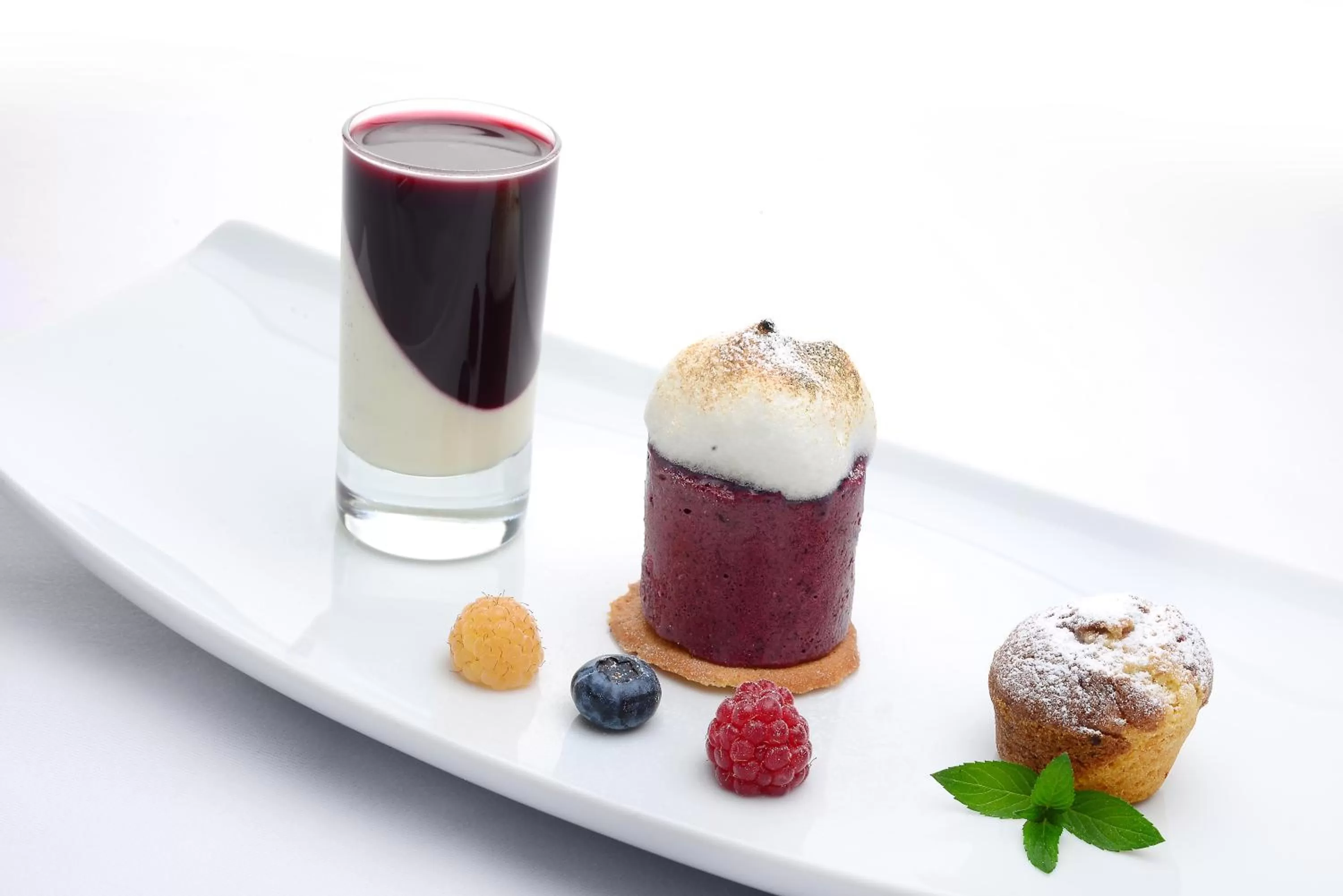 Food close-up in Vergissmeinnicht