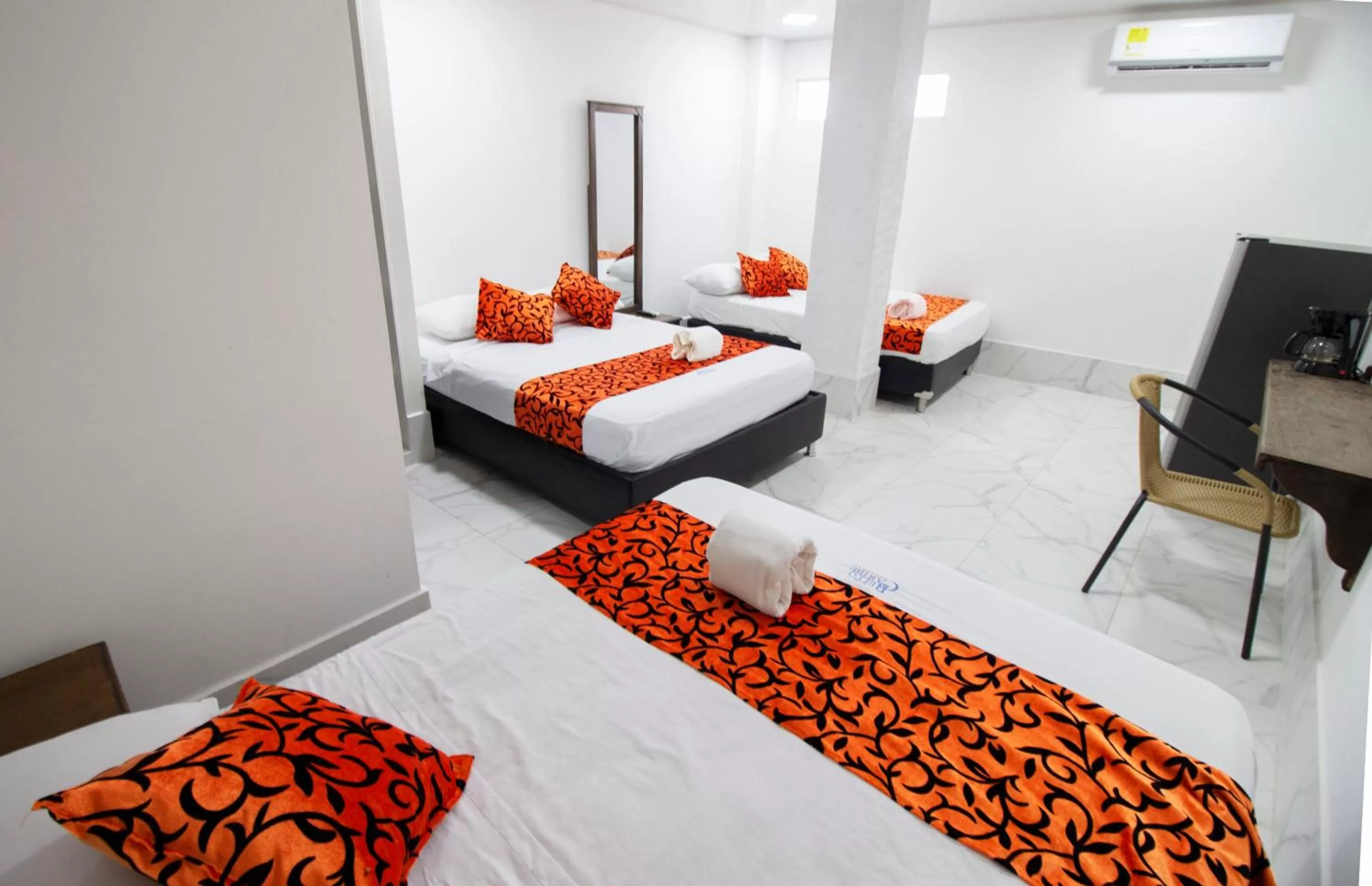 Bedroom, Bed in Hotel Bello Caribe