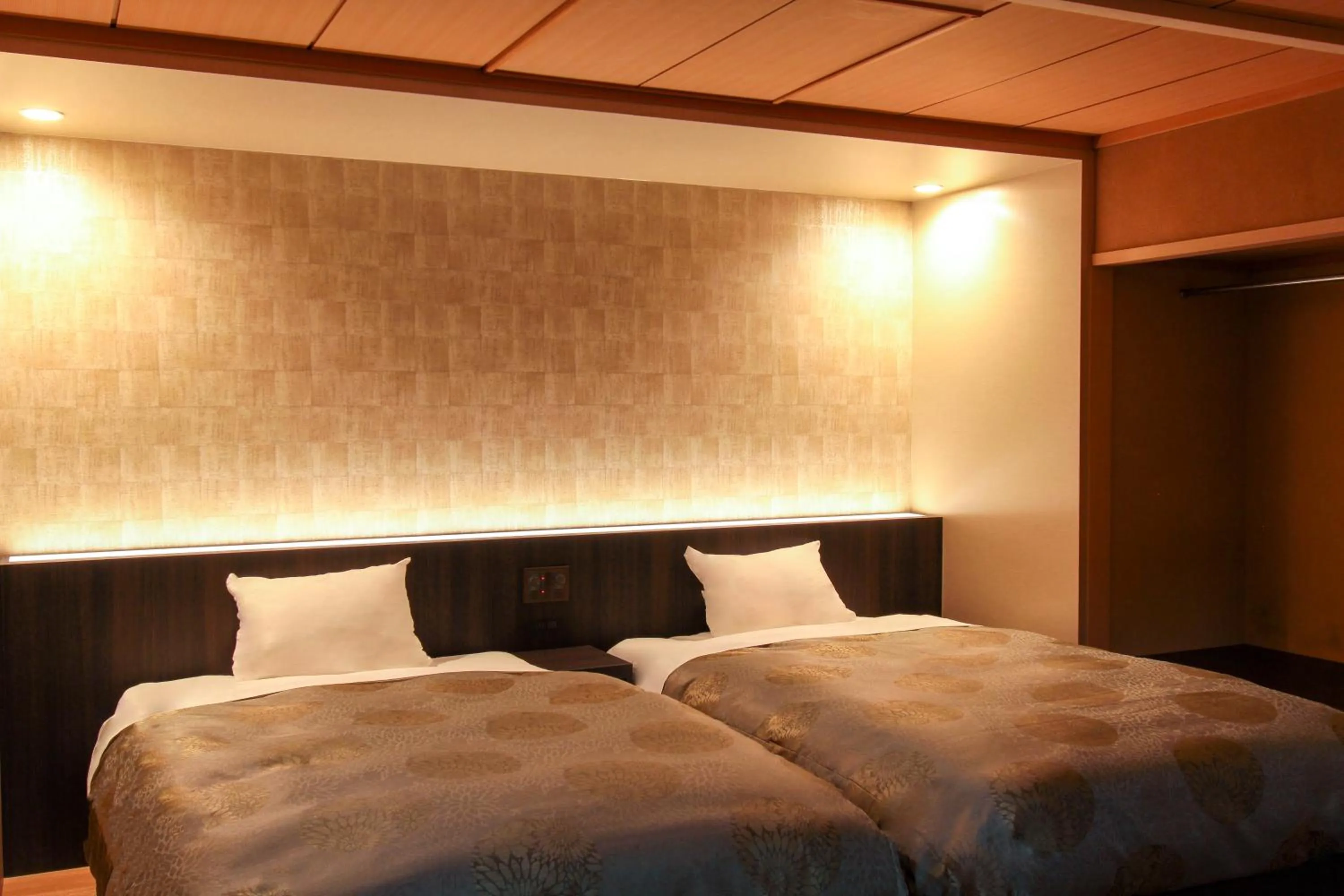 Bed in Nasu Onsen Sanraku