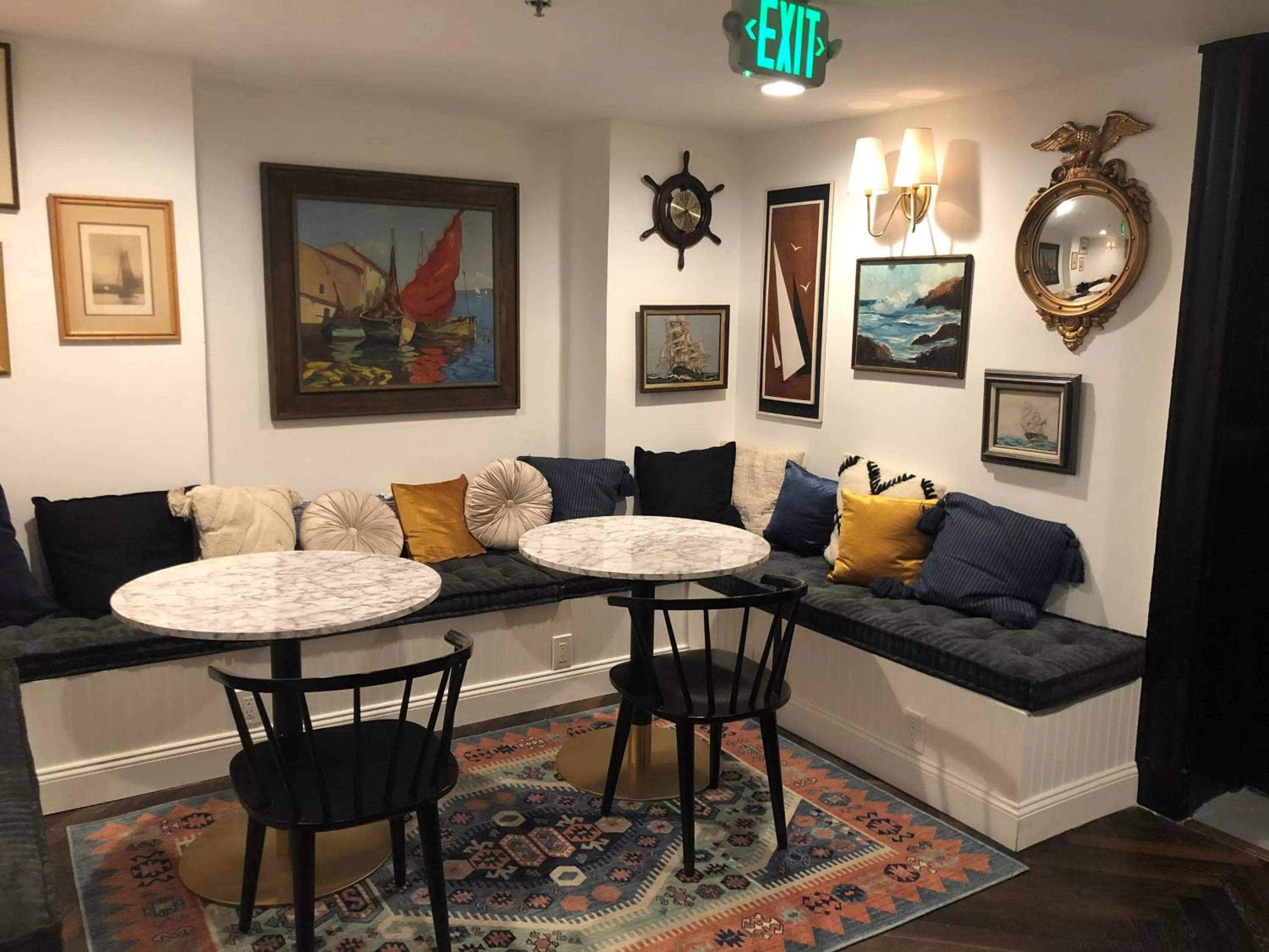 Living room in Found Hotel Boston Common