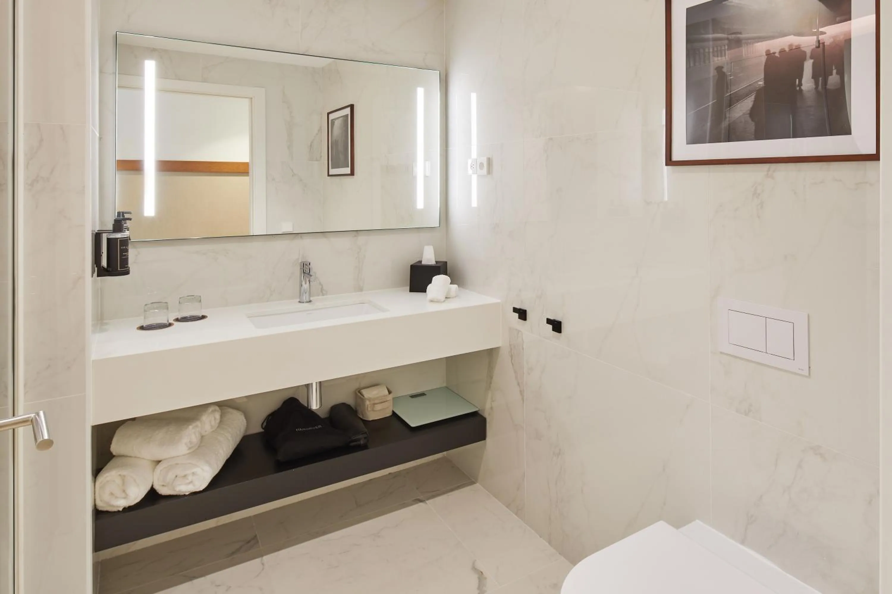 Bathroom in Via Sants Hotel Barcelona, Tapestry Collection By Hilton