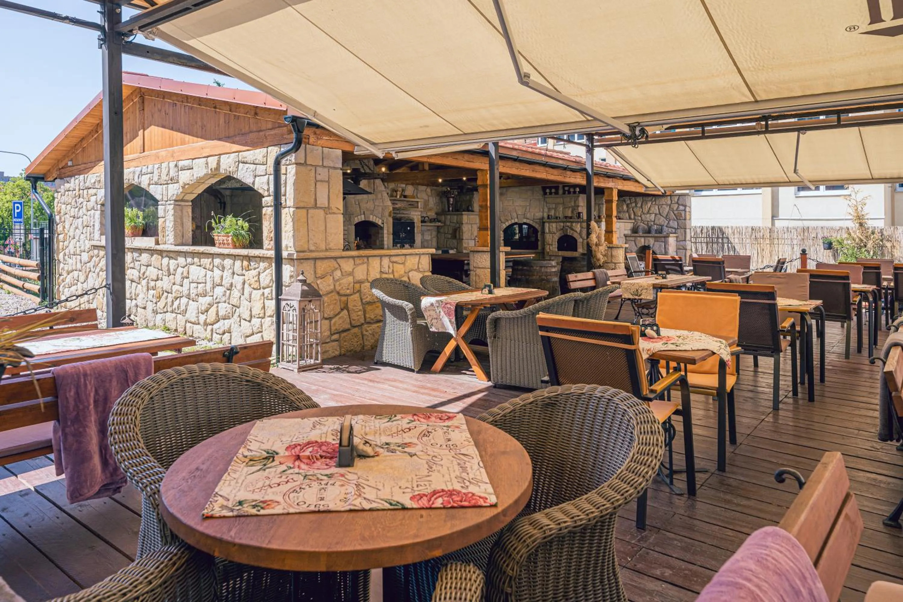 Patio in Hotel Svatojánský Dvůr