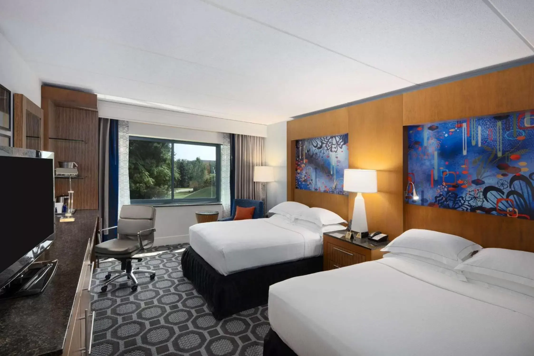 Double Room with Two Double Beds in Hilton Long Island/Huntington Double Room with Two Double Beds in Hilton Long Island/Huntington