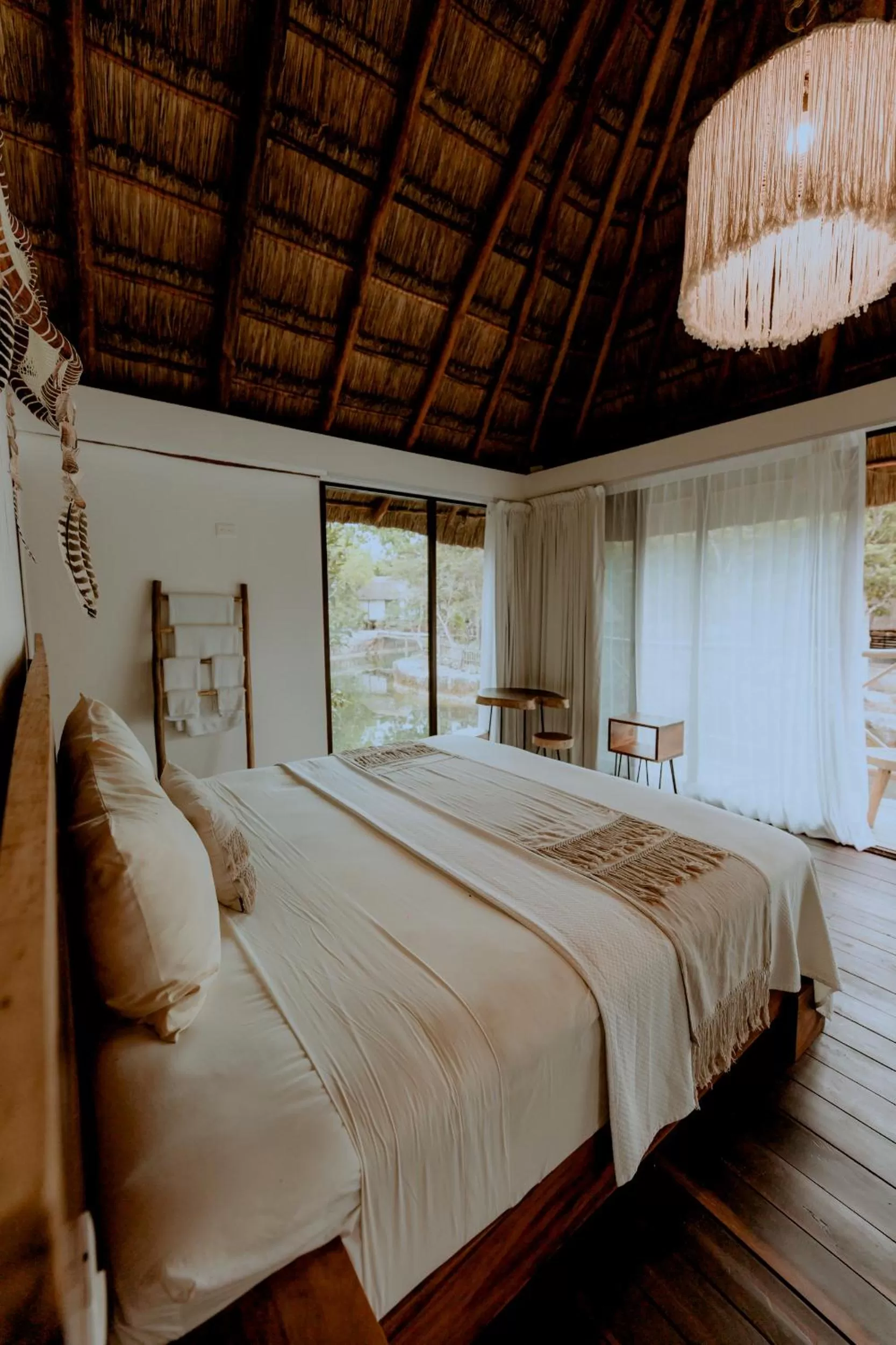 Photo of the whole room in Zamna eco-lodge Tulum