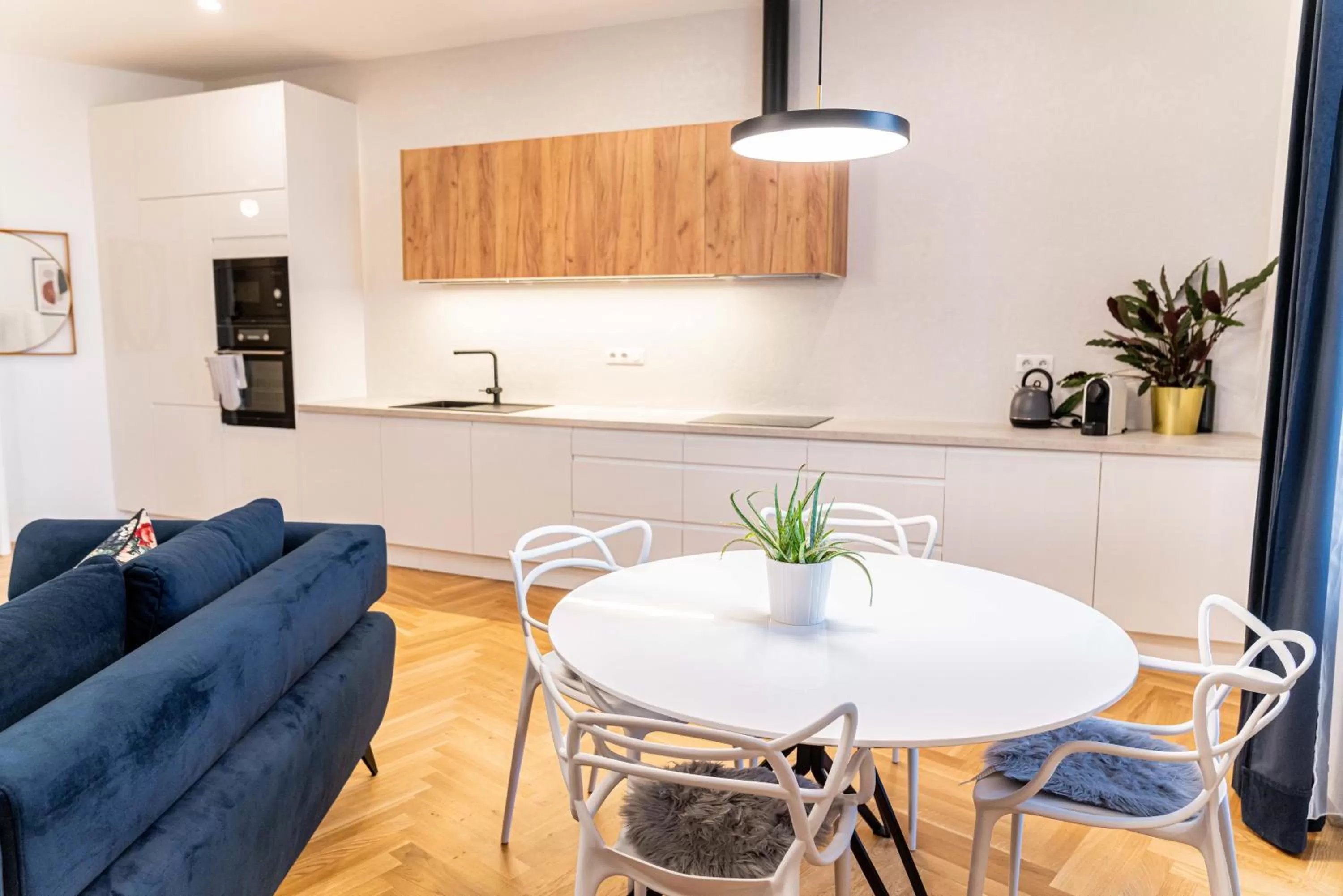 Kitchen or kitchenette in Apartmány Marienhof