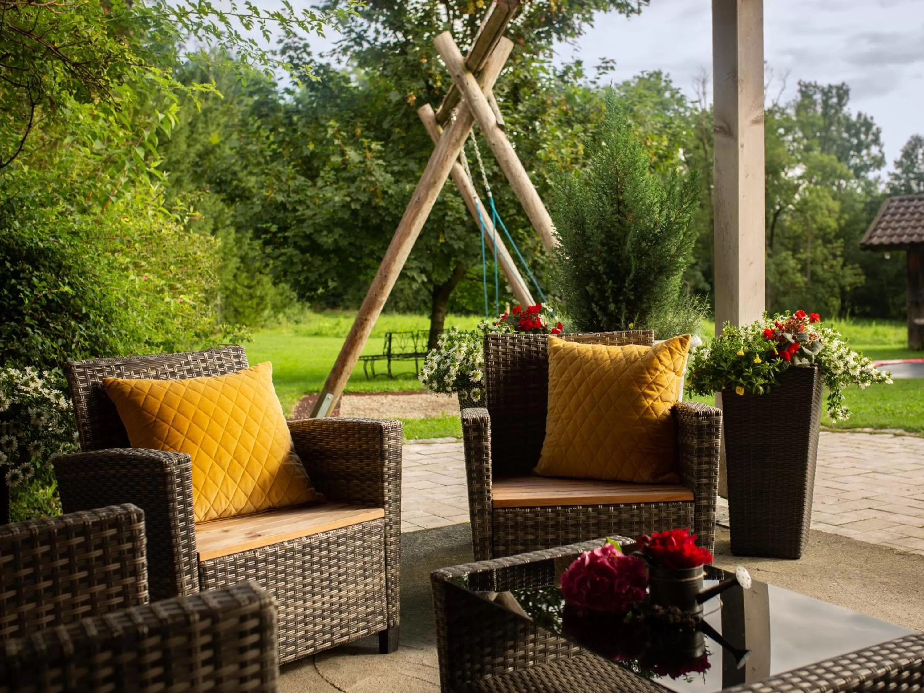 BBQ facilities in Gästehaus Zehmerhof bei Erding