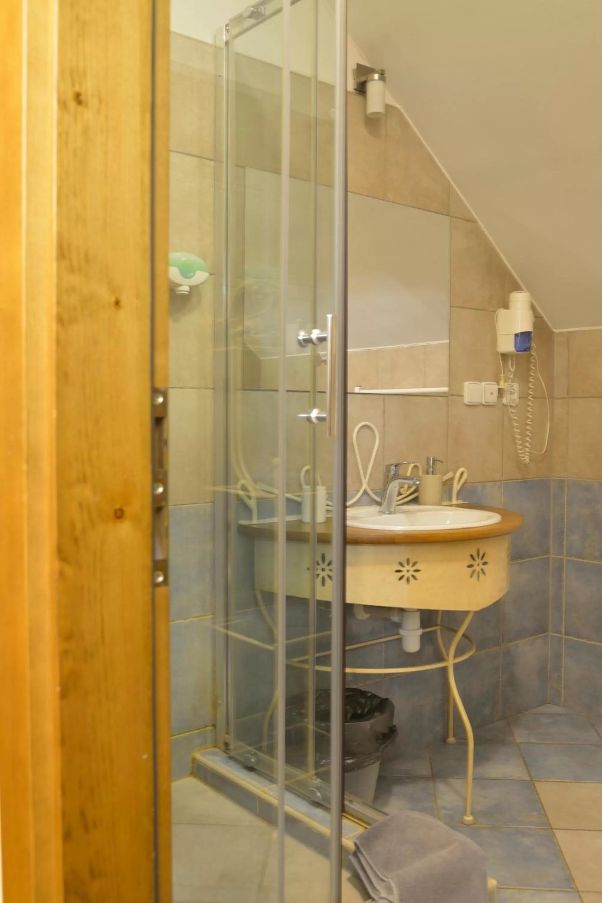 Bathroom in Hotel and restaurant Via Ironia