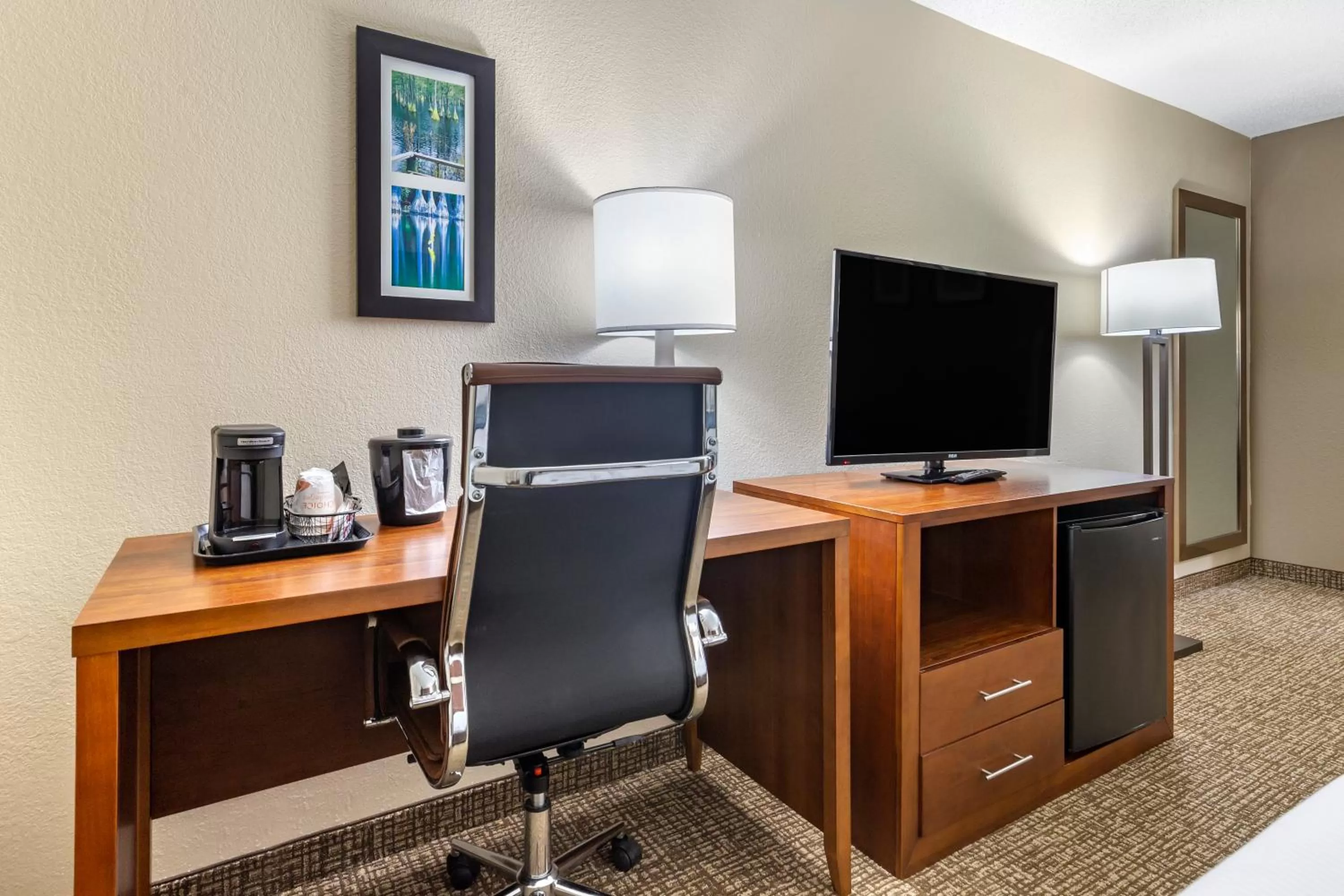 TV and multimedia in Comfort Inn & Suites Spring Lake - Fayetteville near Fort Bragg