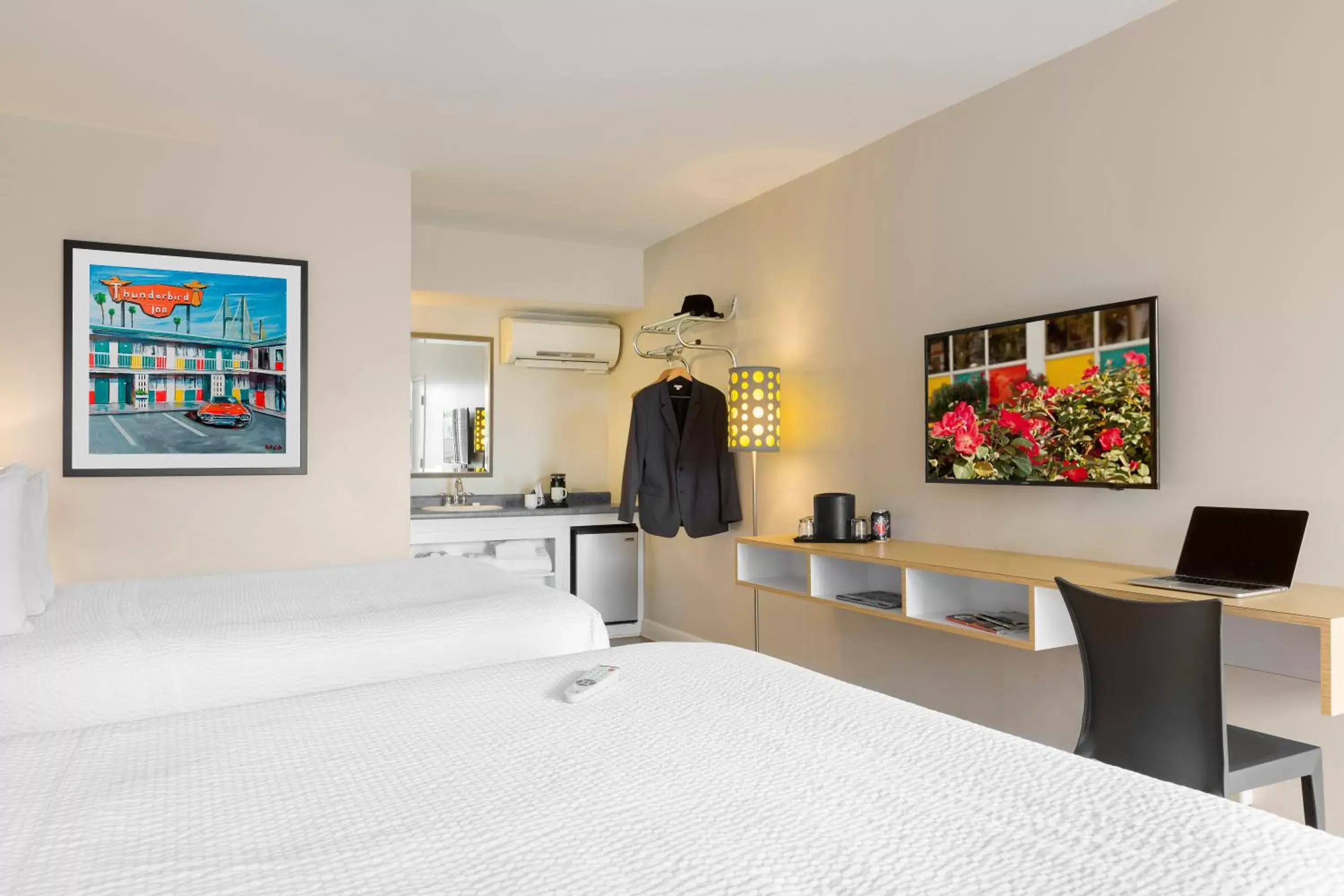 Room with Two Queen Beds - single occupancy in The Thunderbird Inn Room with Two Queen Beds - single occupancy in The Thunderbird Inn