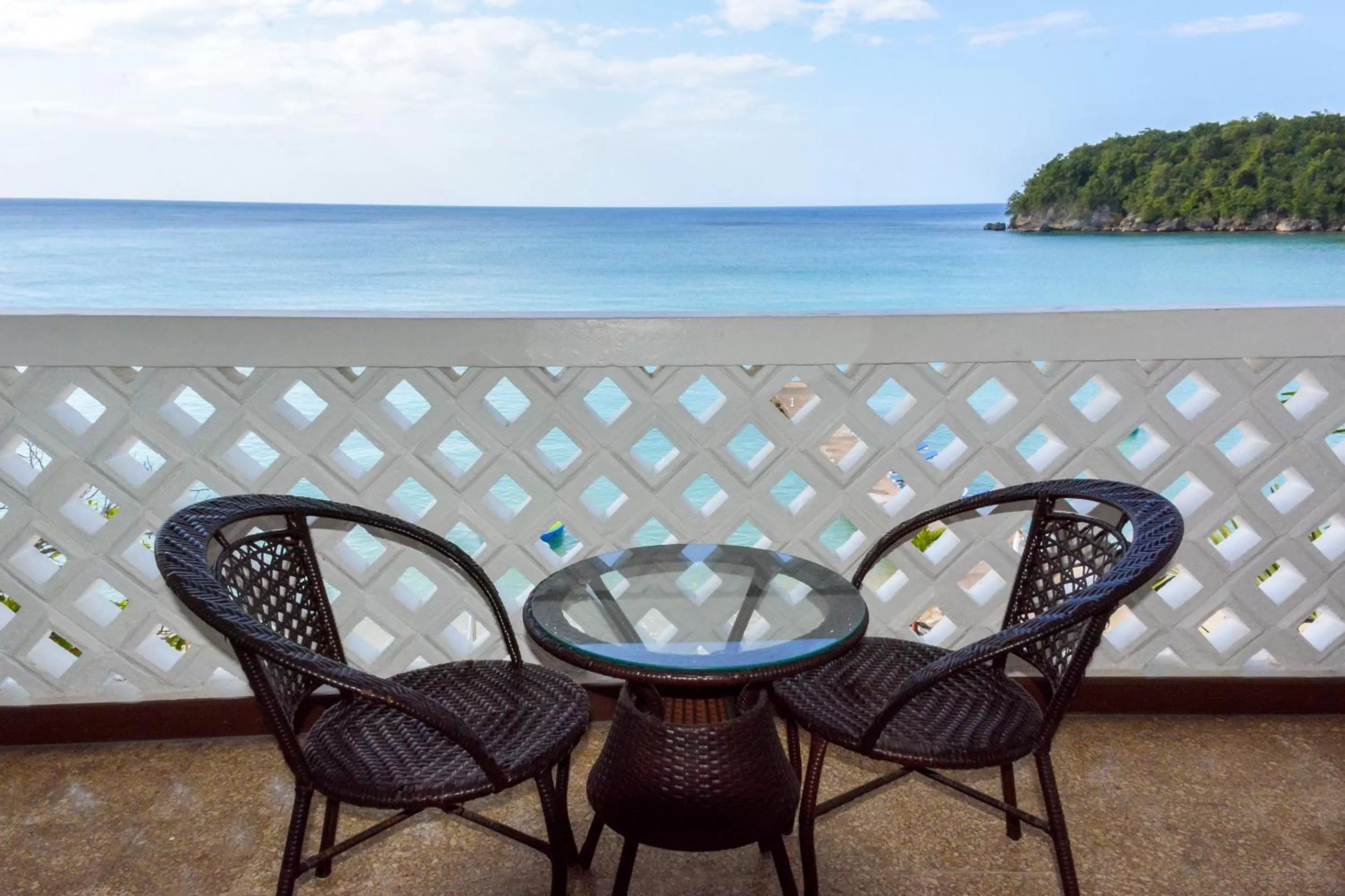Balcony/Terrace in Sand and Tan Beach Hotel