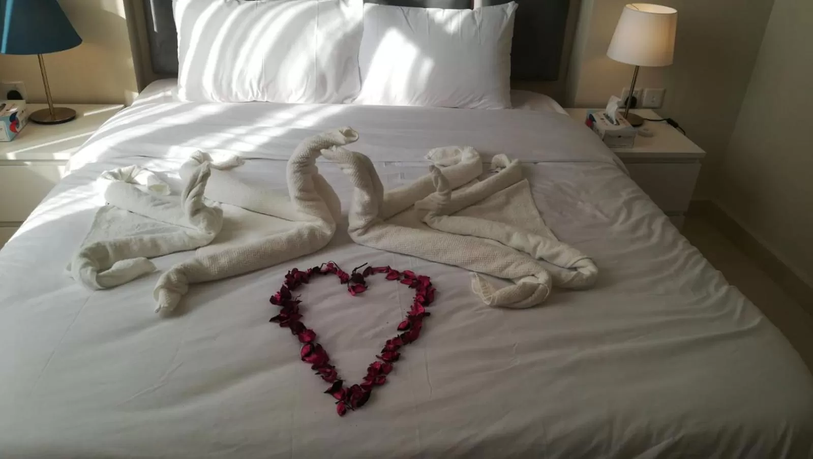 Bed in Rihanna Hotel Apartment