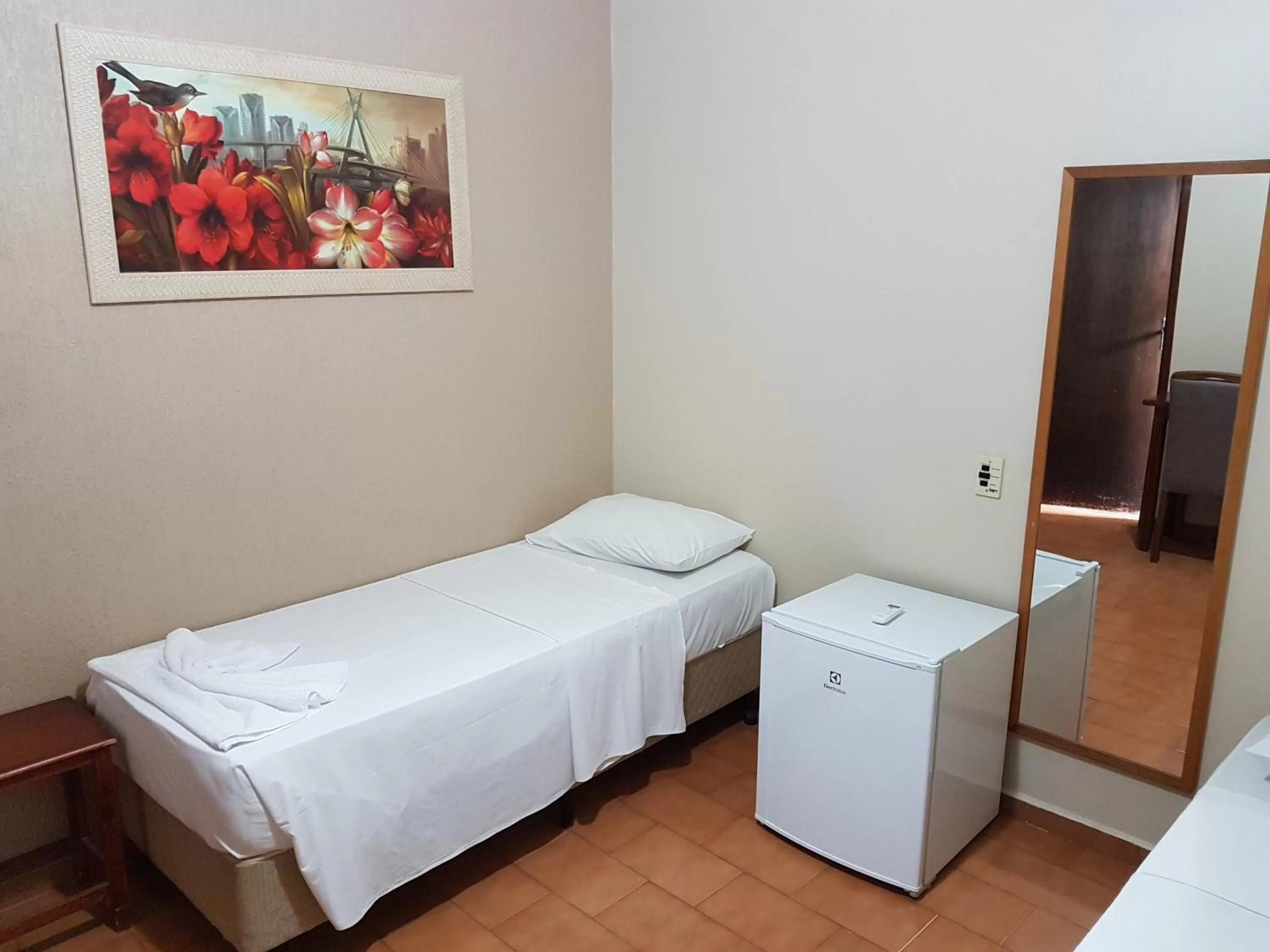 Bed in Hotel Barretos