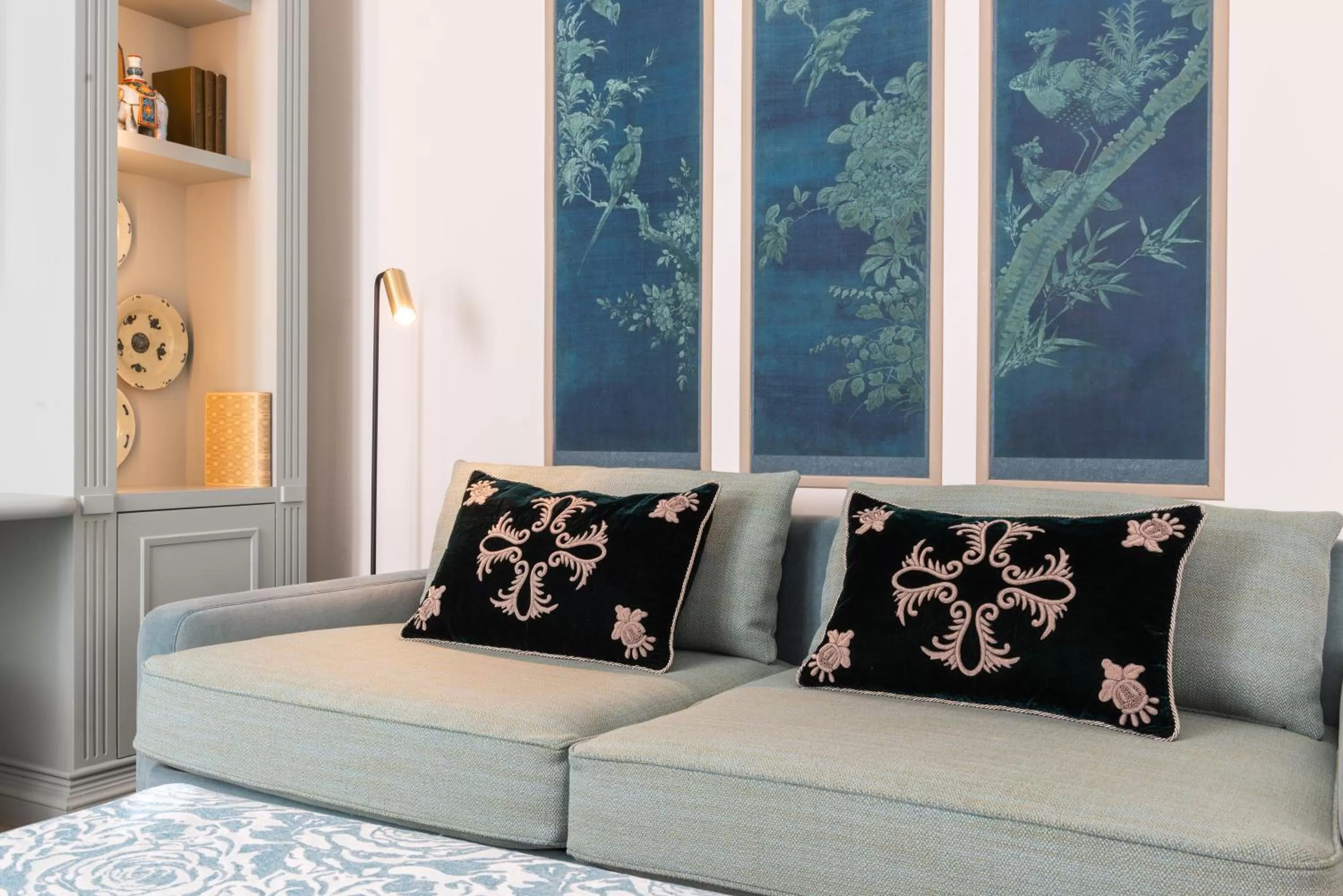 Seating area in Hotel de Montesquieu