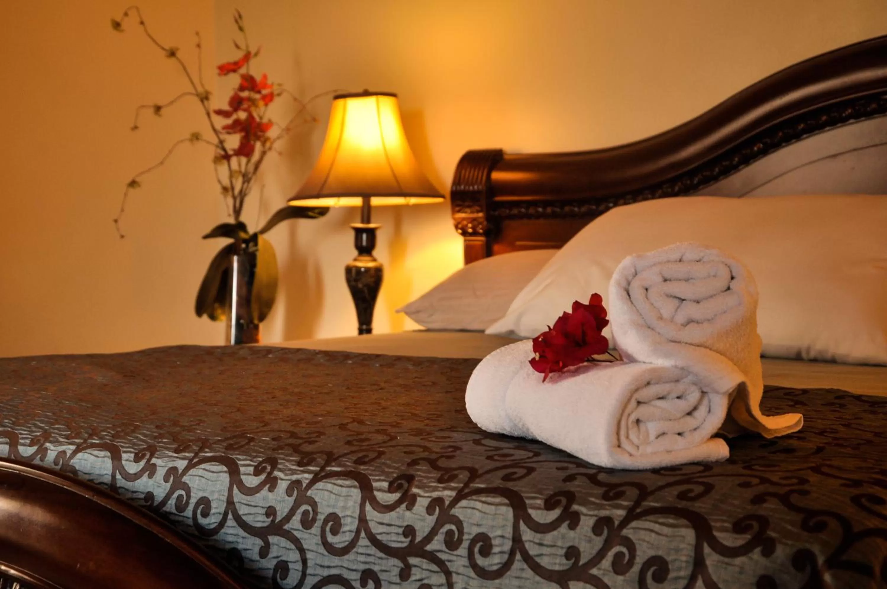 Decorative detail, Bed in Hotel Quinta Maya