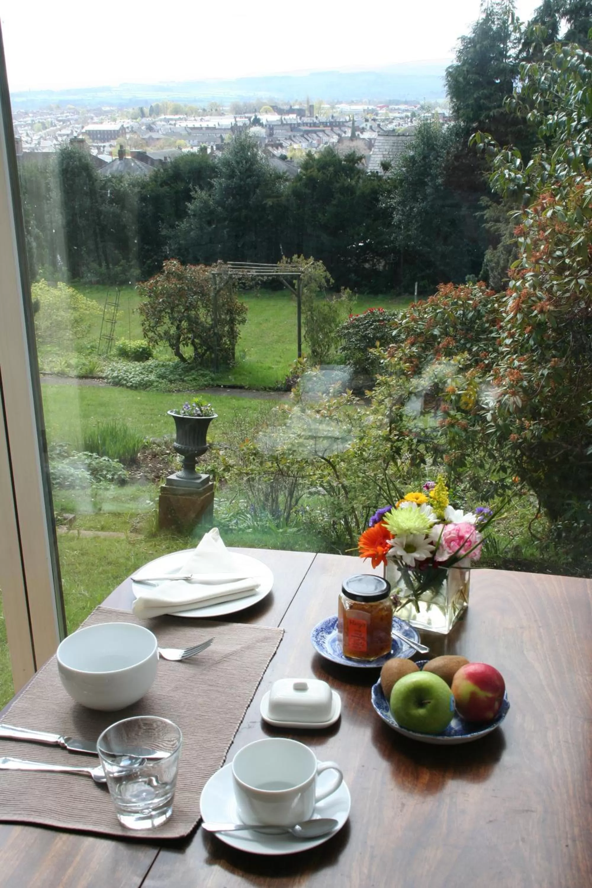 Garden view in Bank House B and B