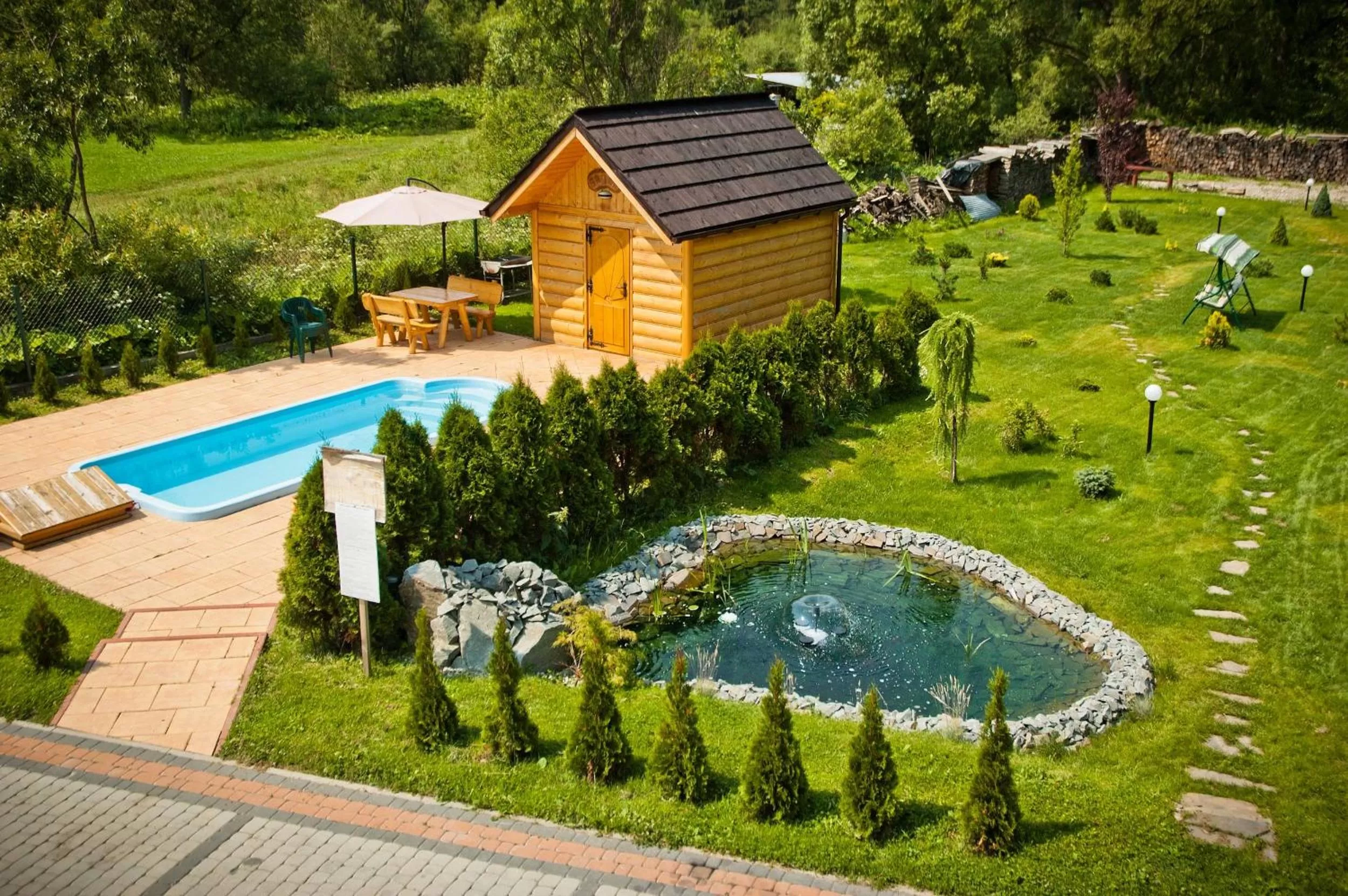 Garden view in Wynajem Pokoi ,,Góry Tatry Wypoczynek "Paweł Kuczyński