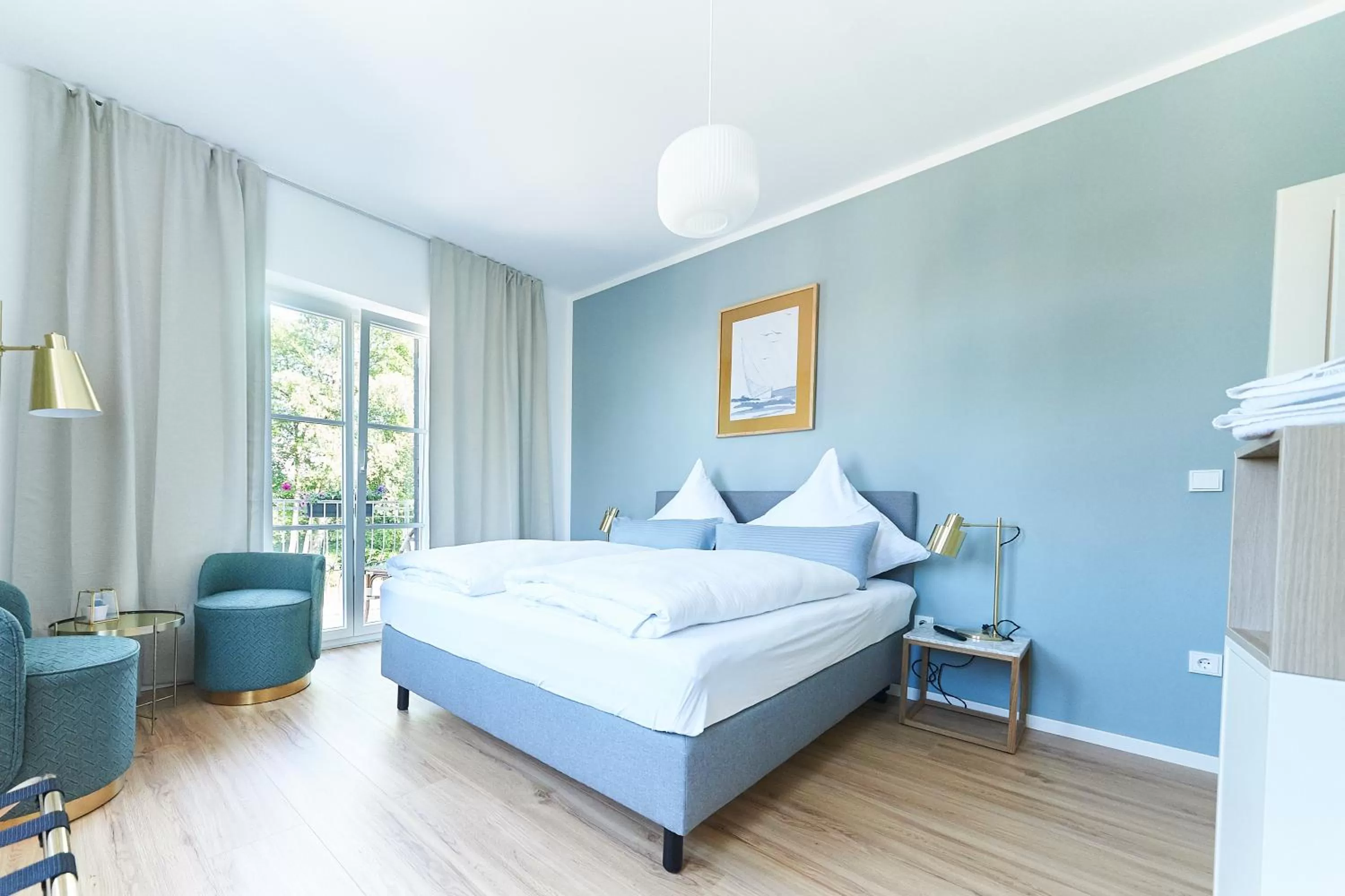 Bed in Hotel Garni Goldammer