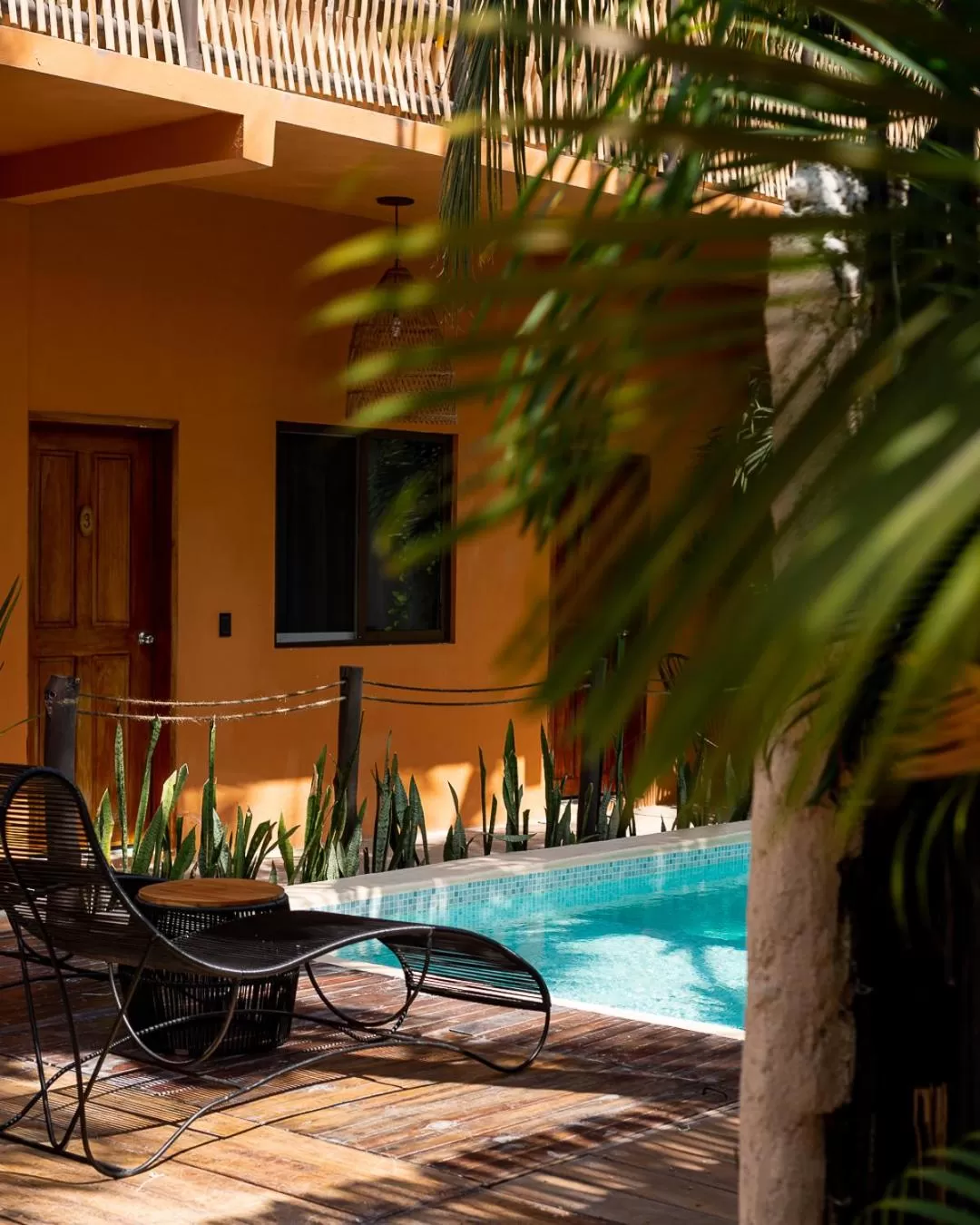 Swimming pool in Hotel Sur Bacalar