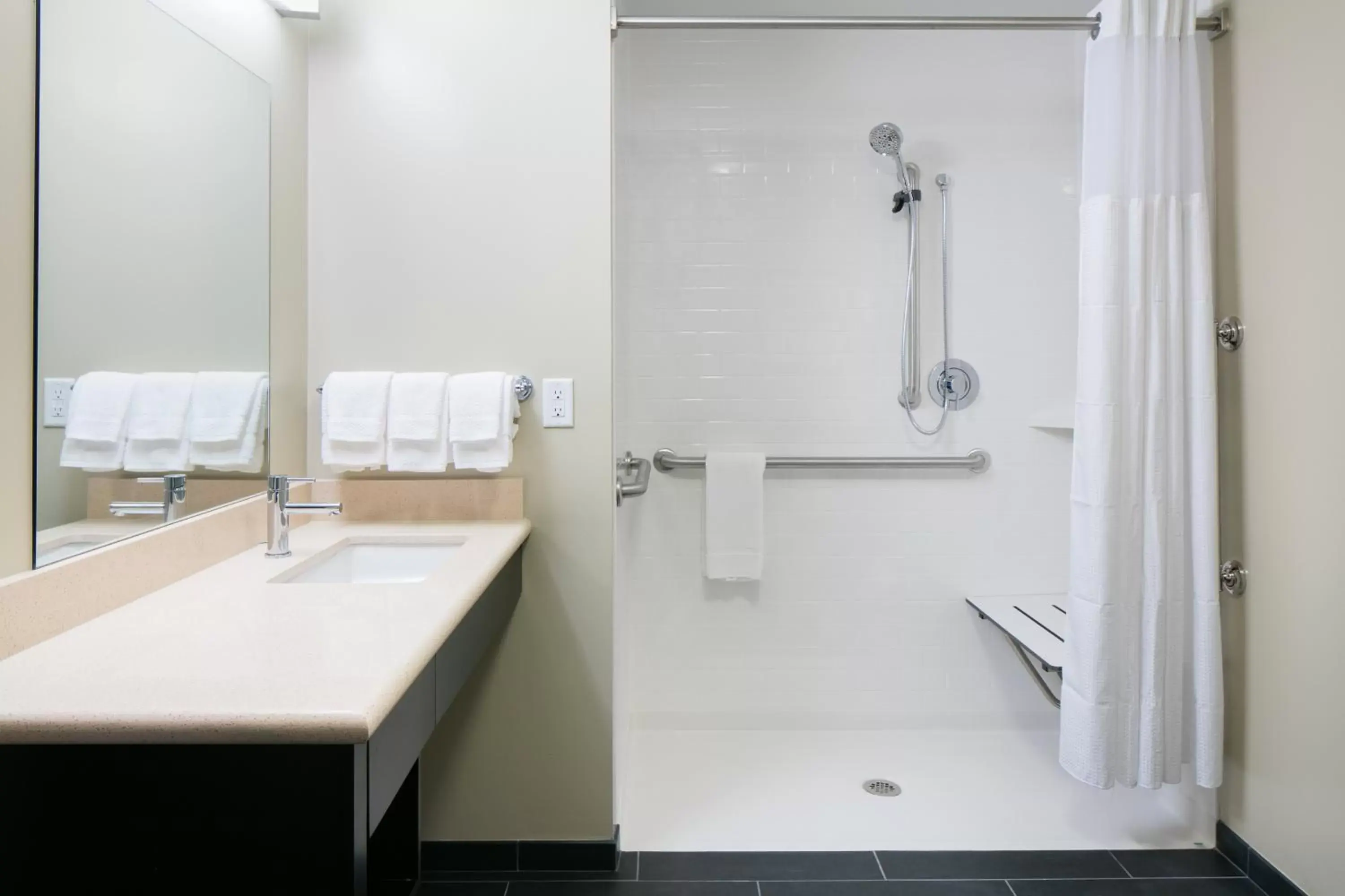 One Bedroom Suite with Two Queen Beds and Roll-In Shower in Staybridge Suites Des Moines Downtown by IHG One Bedroom Suite with Two Queen Beds and Roll-In Shower in Staybridge Suites Des Moines Downtown by IHG