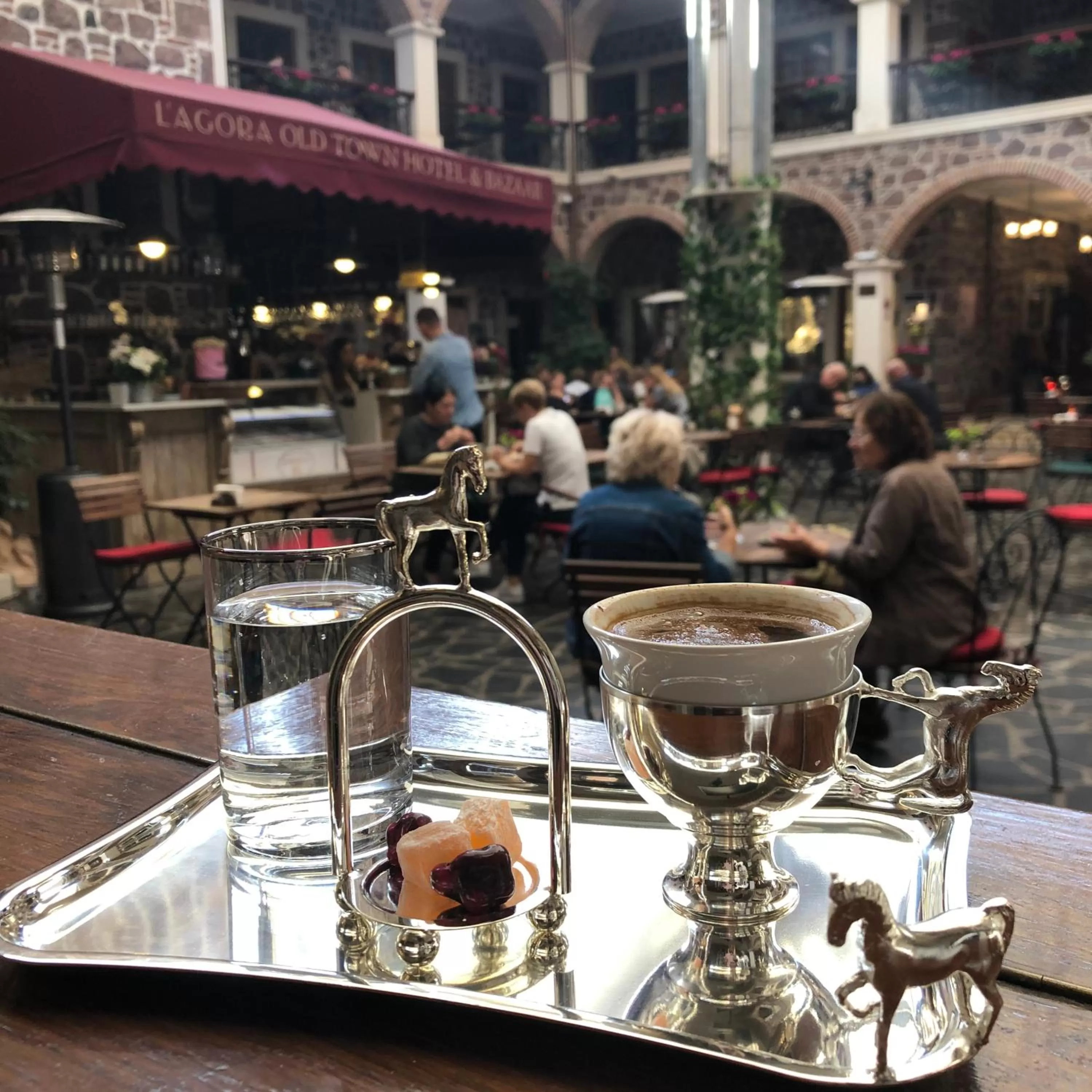 Restaurant/places to eat in L'Agora Old Town Hotel & Bazaar