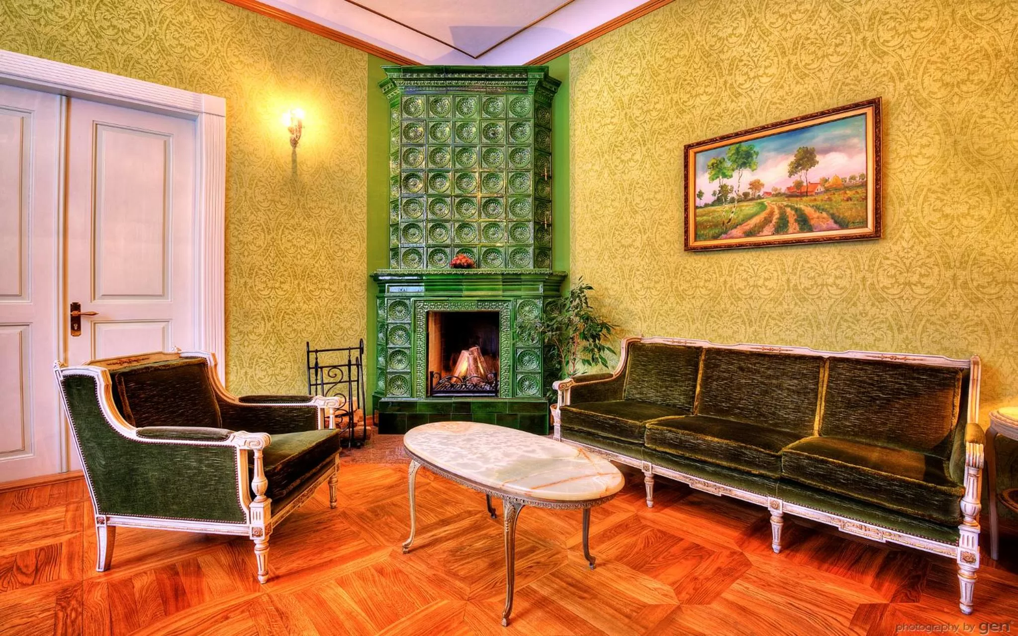 Living room in Padise Manor