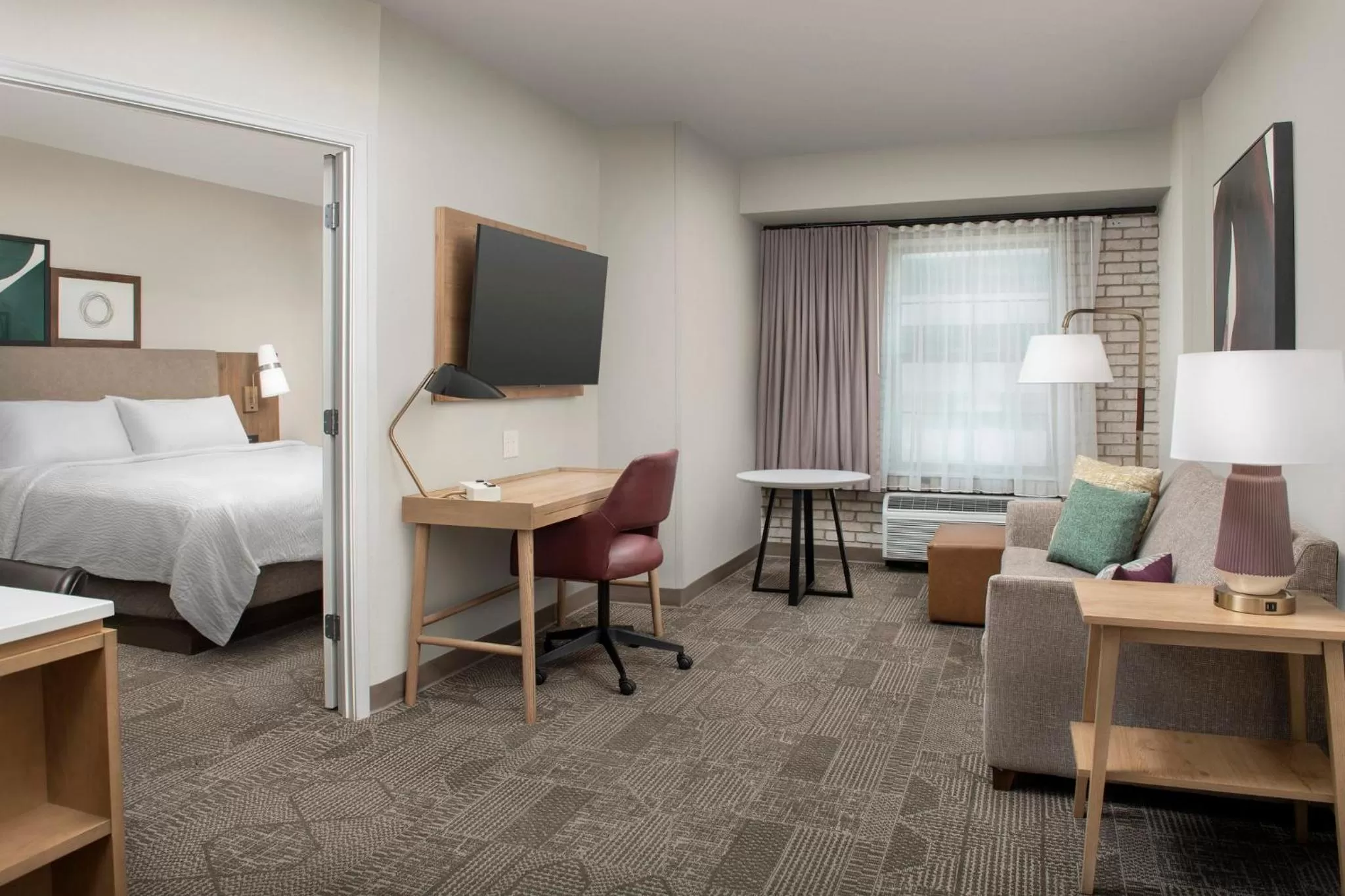 Photo of the whole room, Bed in Staybridge Suites San Antonio Airport by IHG