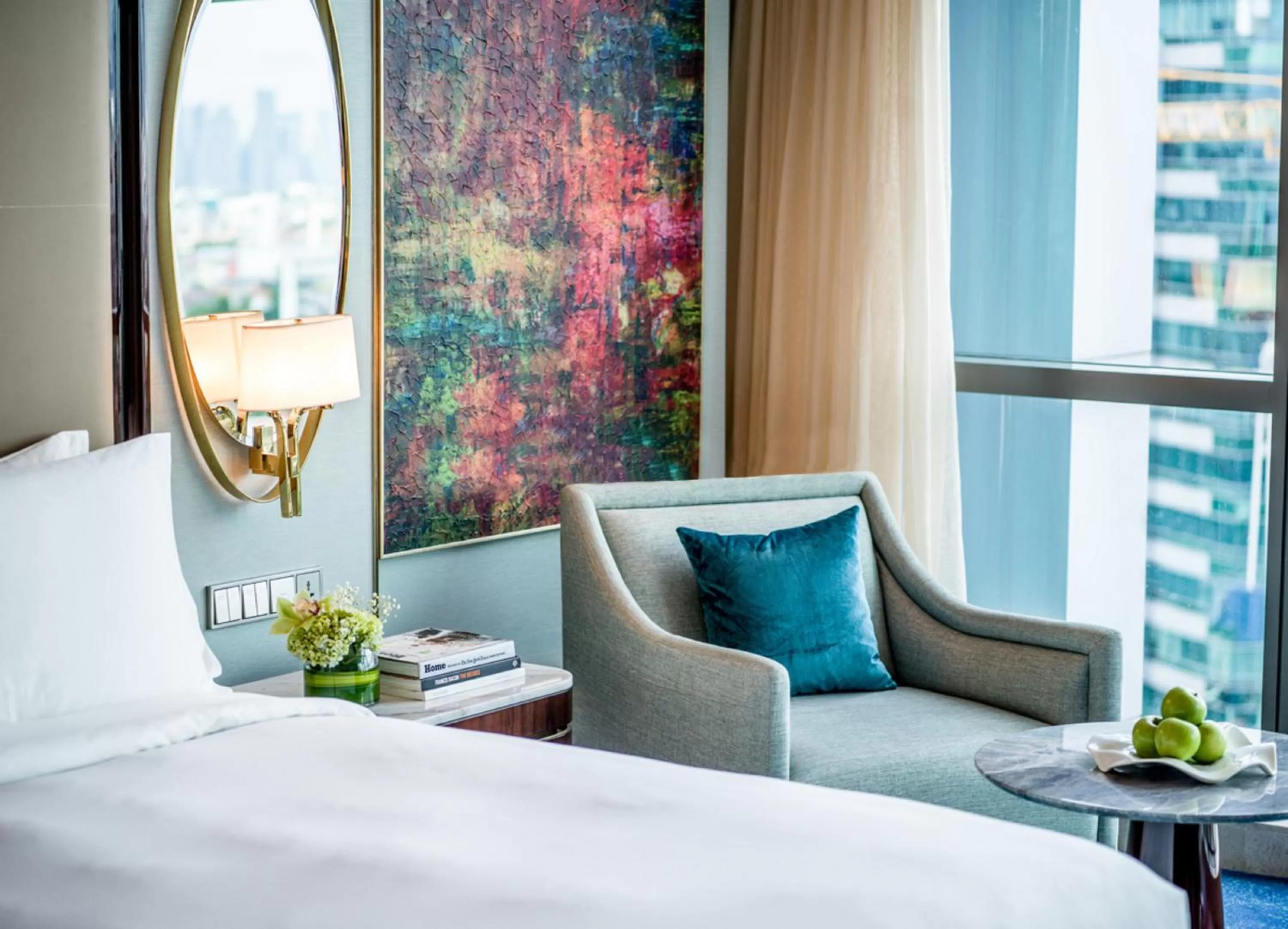 Seating area, Bed in InterContinental Hotels Jakarta Pondok Indah by IHG