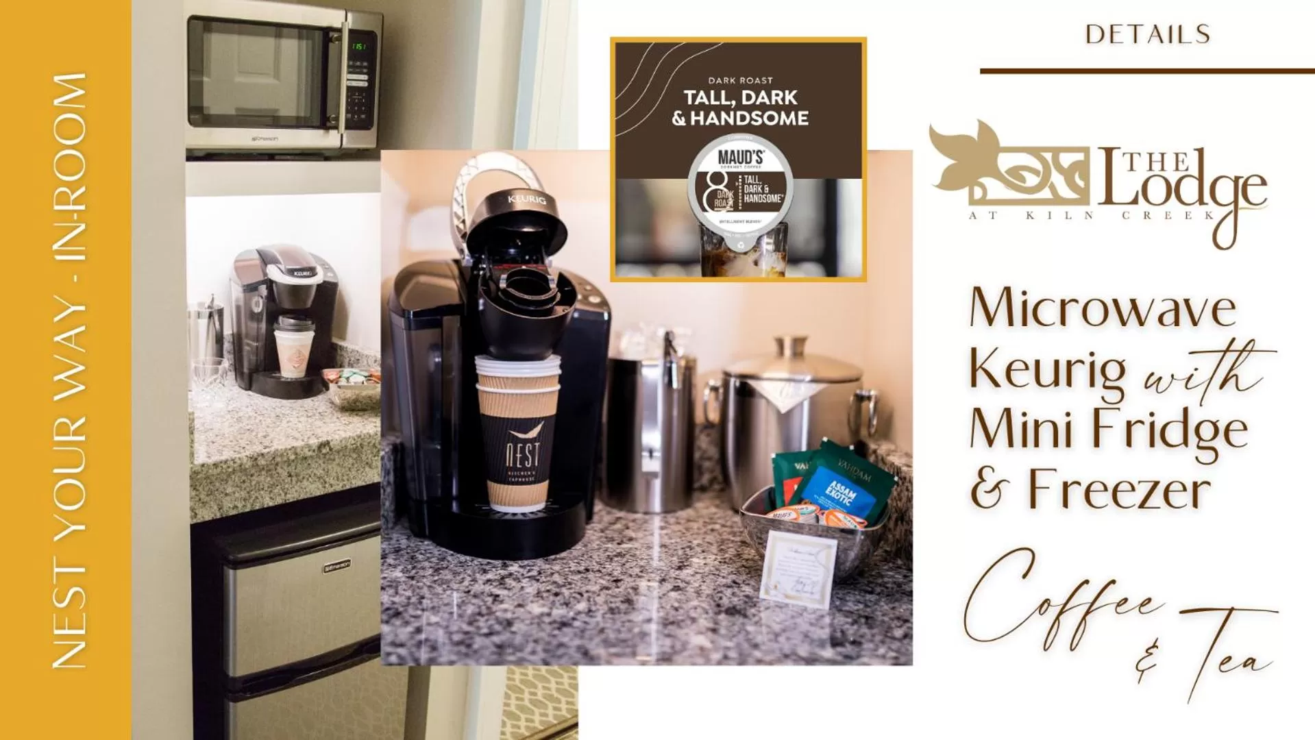 Coffee/tea facilities in The Lodge at Kiln Creek Resort