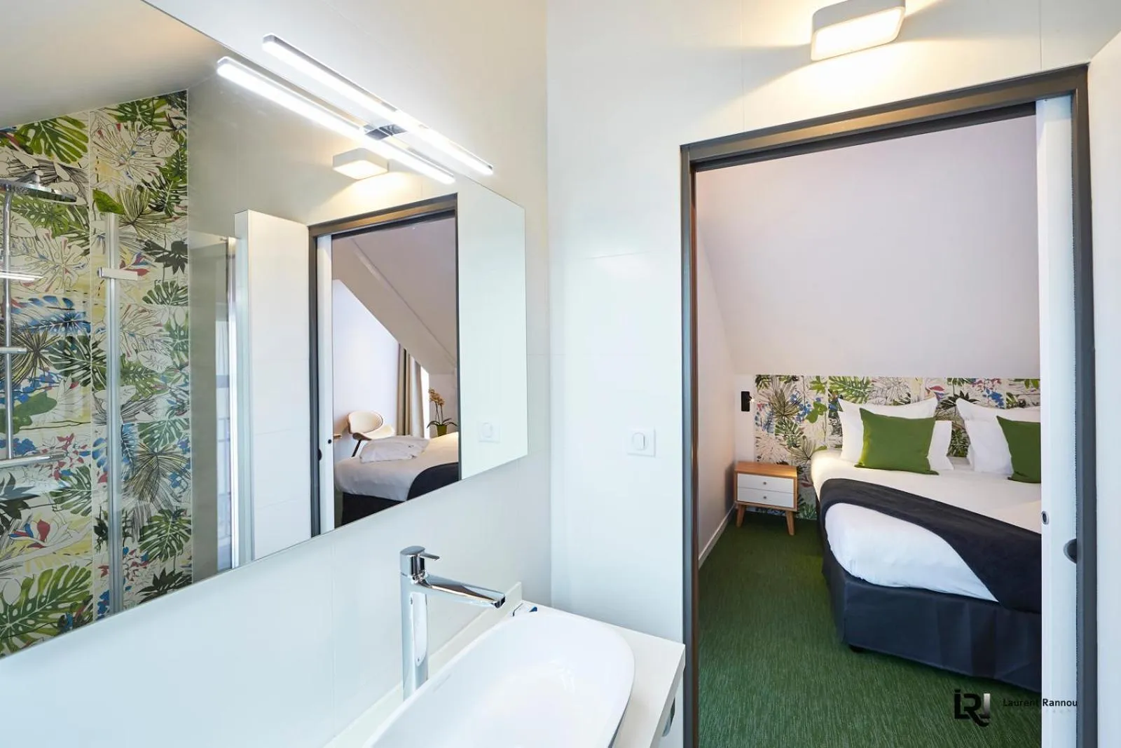 Bed in Le Manoir de Kerbot