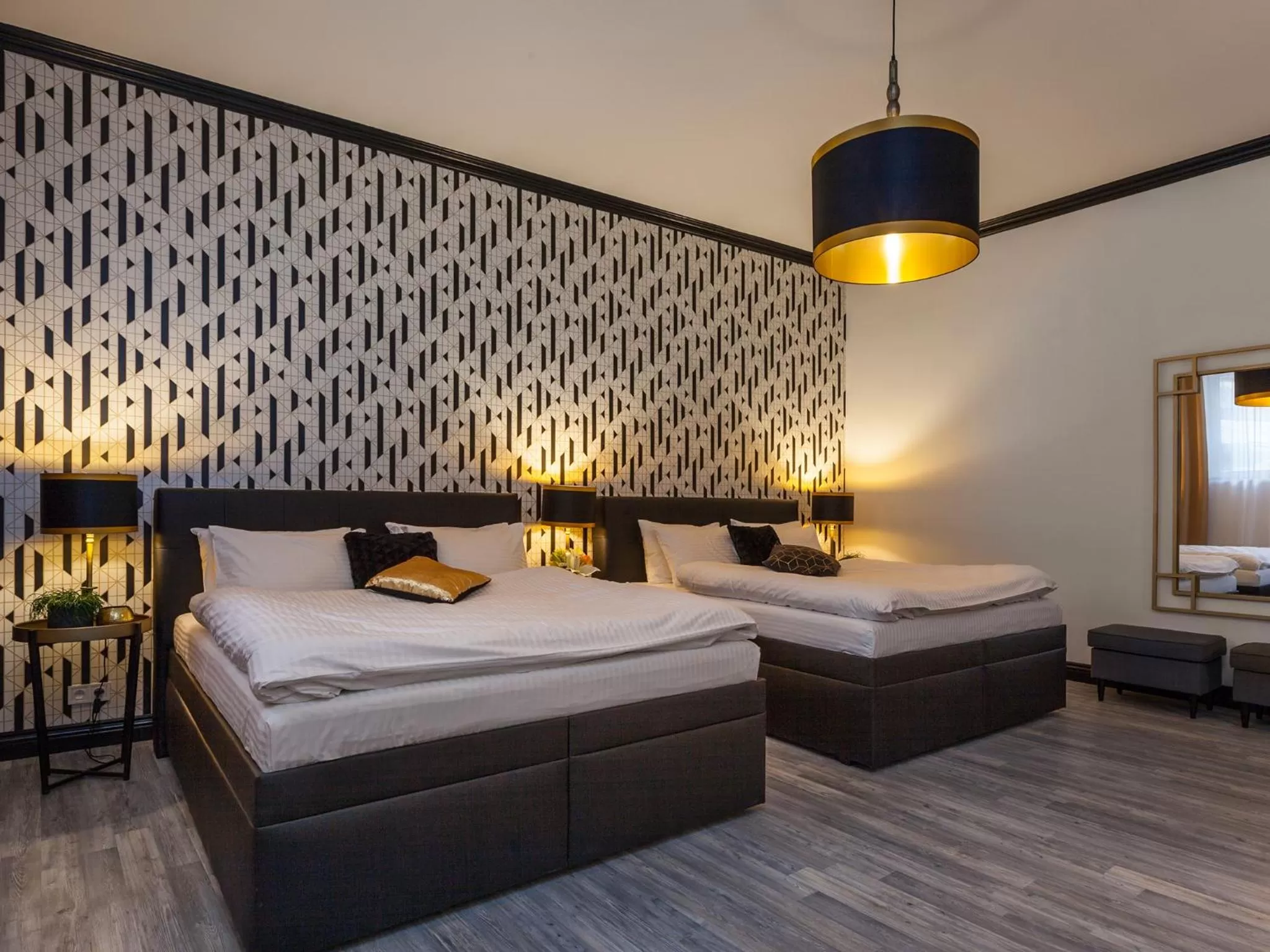 Bedroom, Bed in Golden Prague Rooms