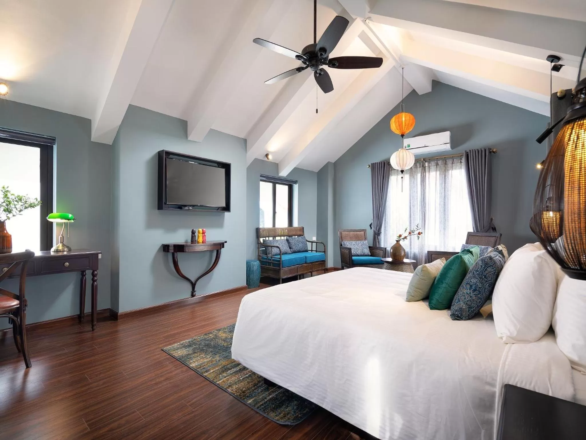 Decorative detail, Bed in AIRA Boutique Hoi An Hotel & Spa