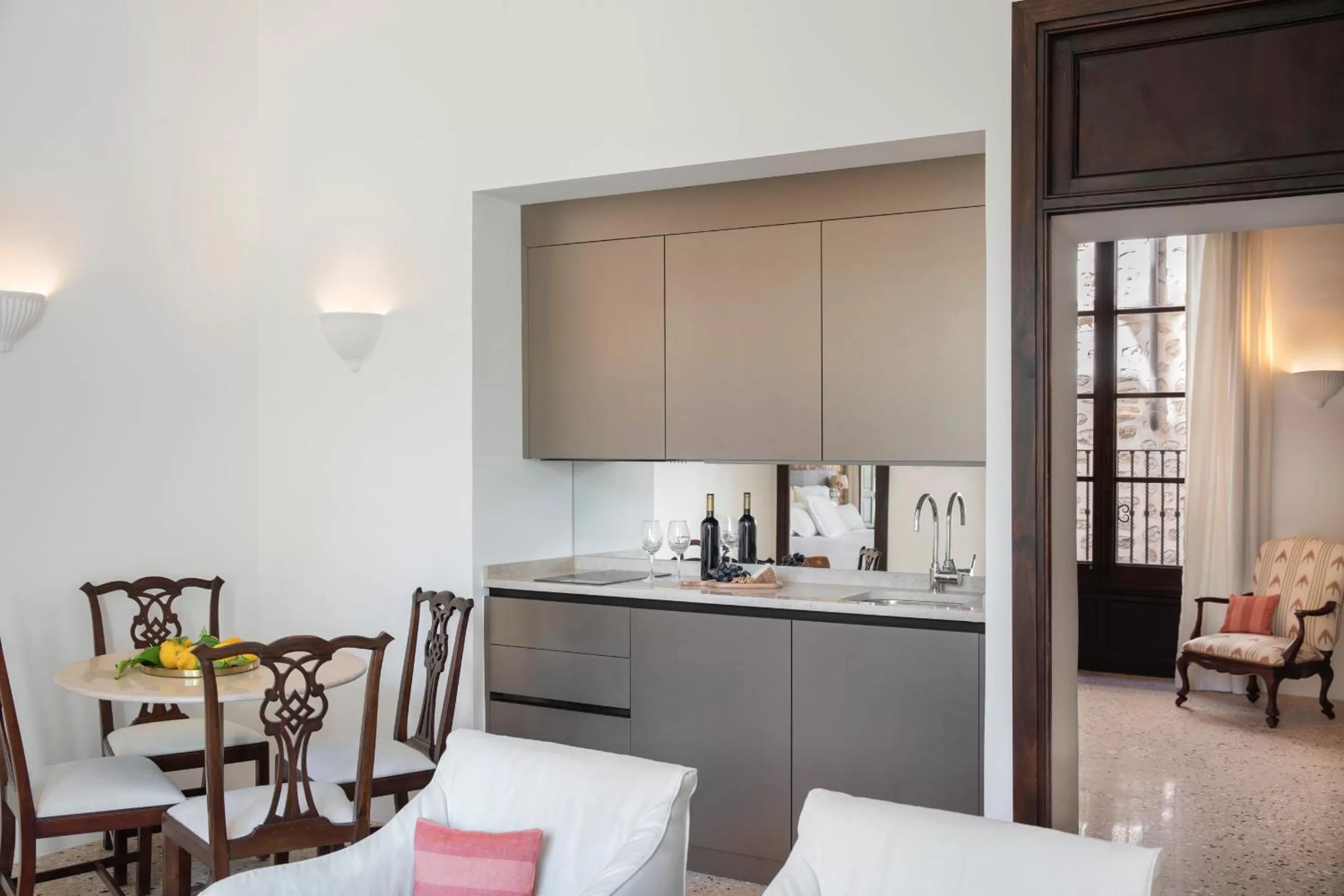 Kitchen or kitchenette in Ca'n Puig de Sòller