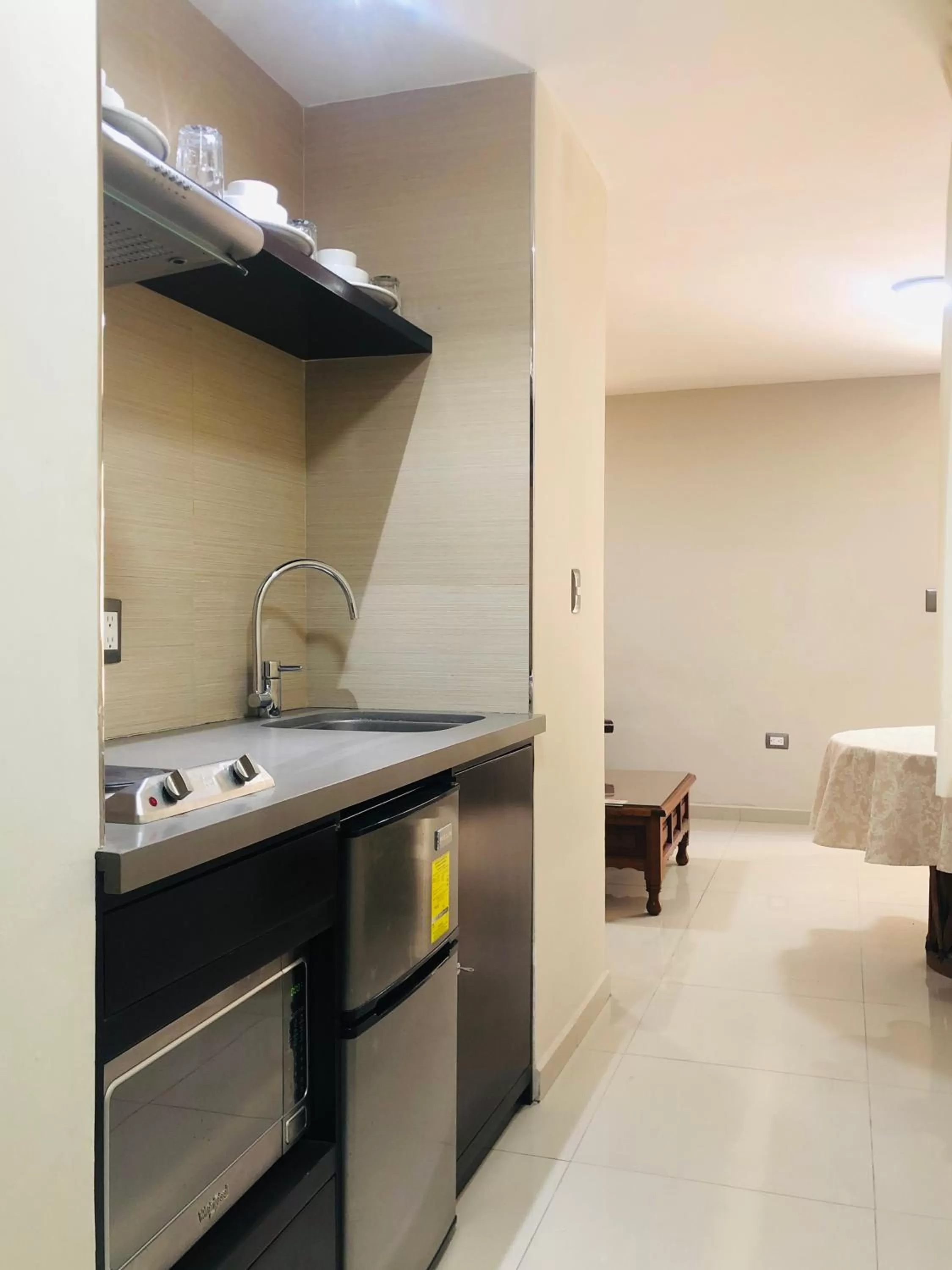 Kitchen or kitchenette in Suites San Luis