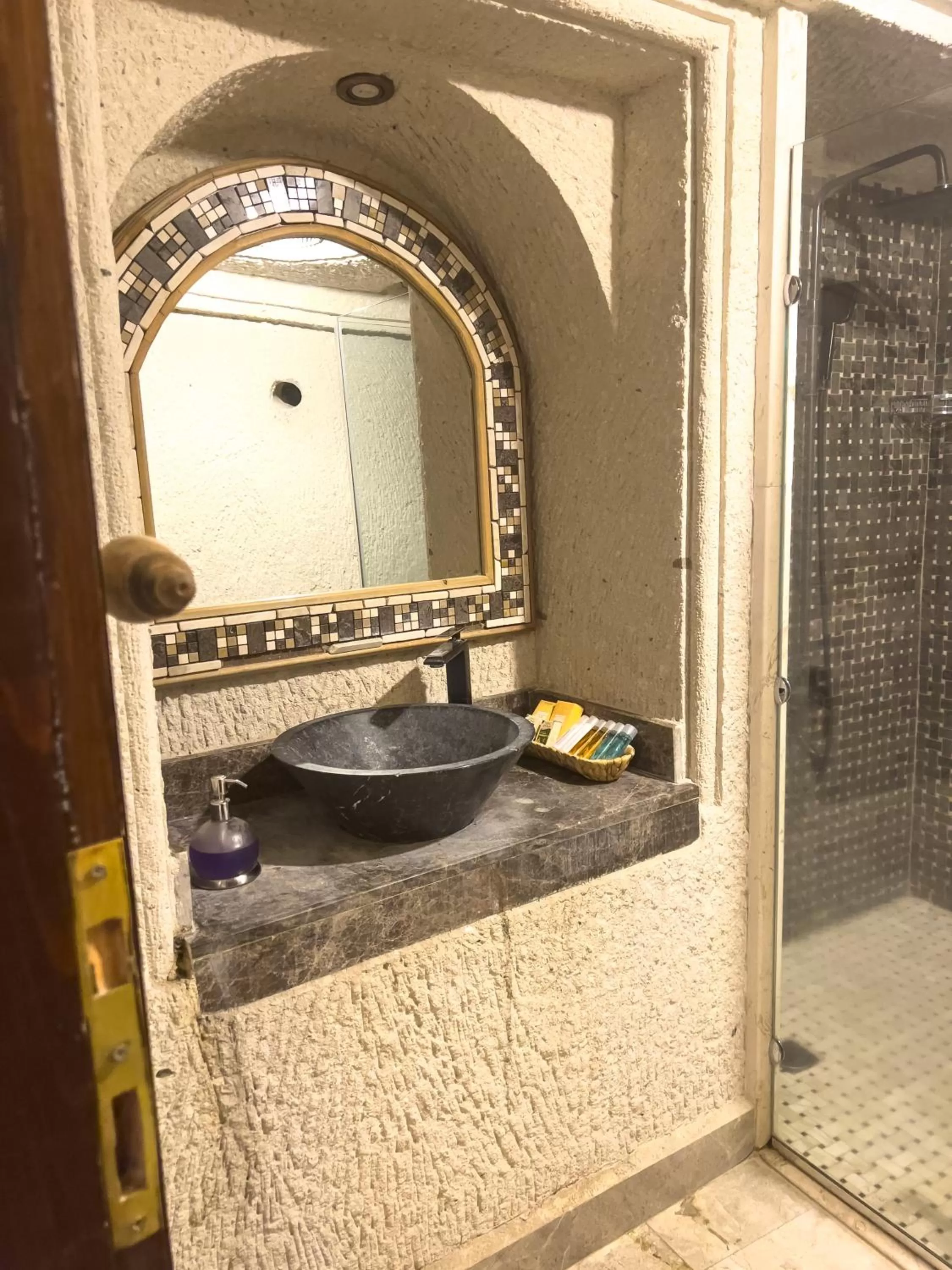 Bathroom in Local Cave House