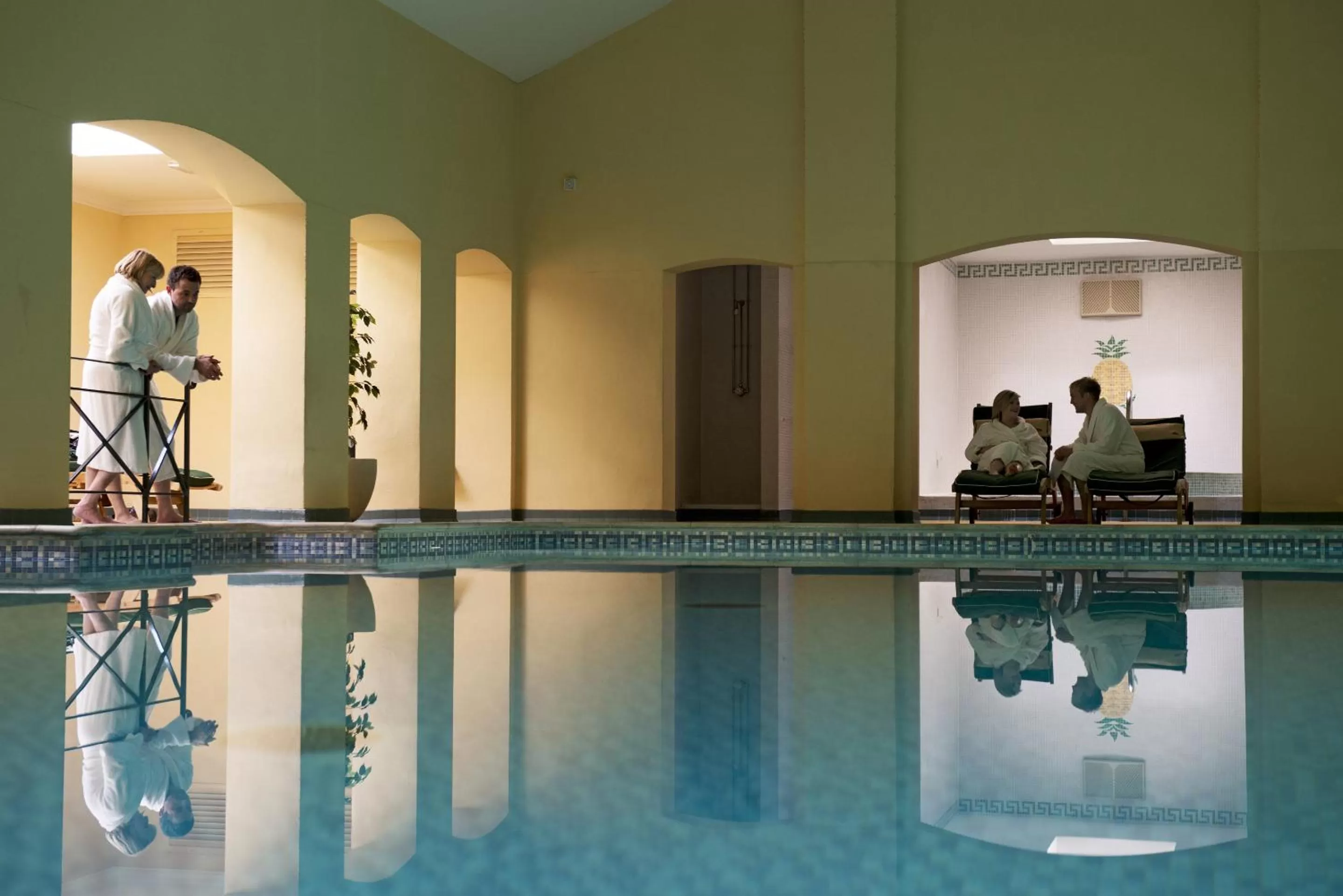 Swimming pool in Bodysgallen Hall and Spa