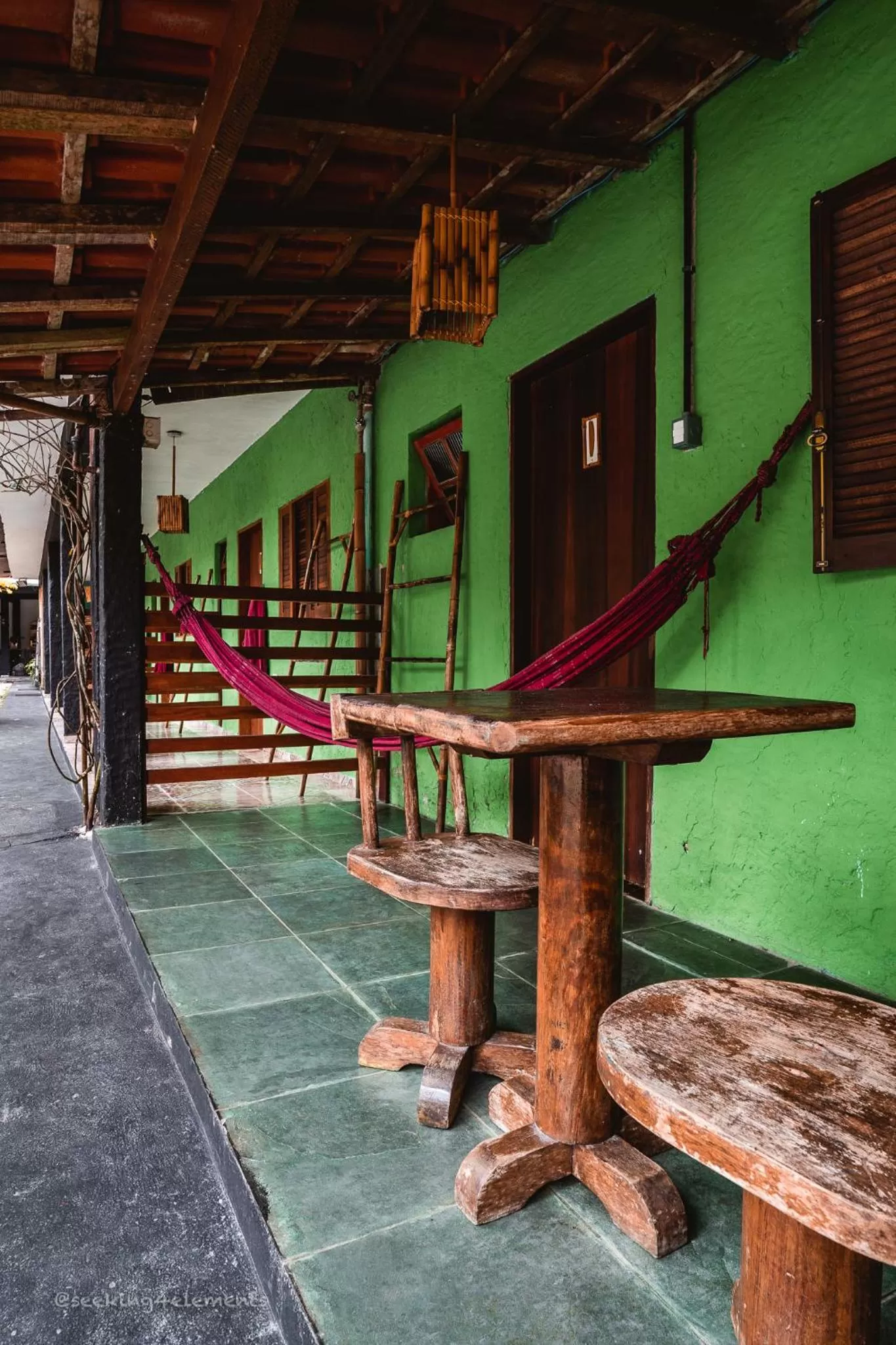 Patio in Pousada e Hostel Marthi