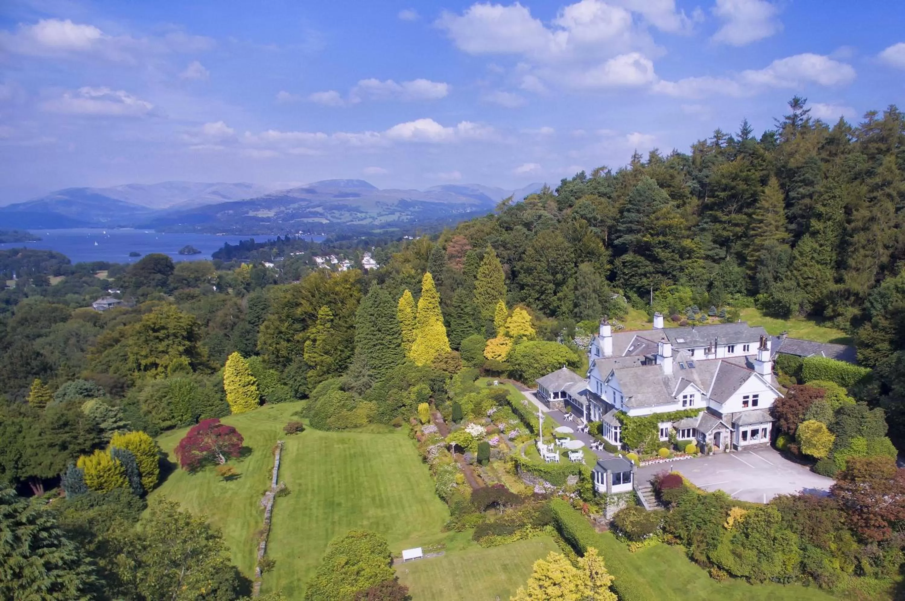 Bird's eye view in Lindeth Fell Country House