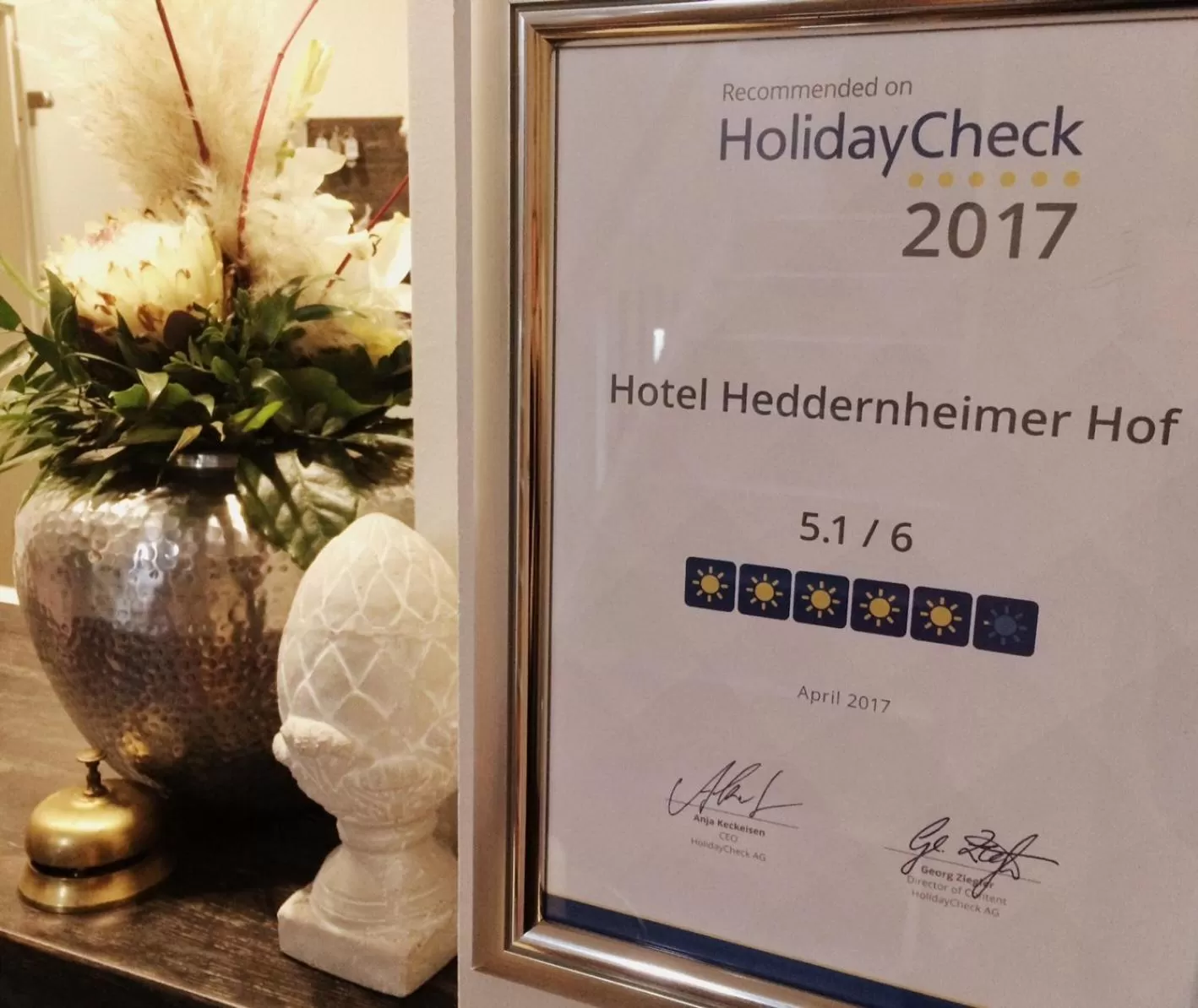 Lobby or reception in Hotel Heddernheimer Hof