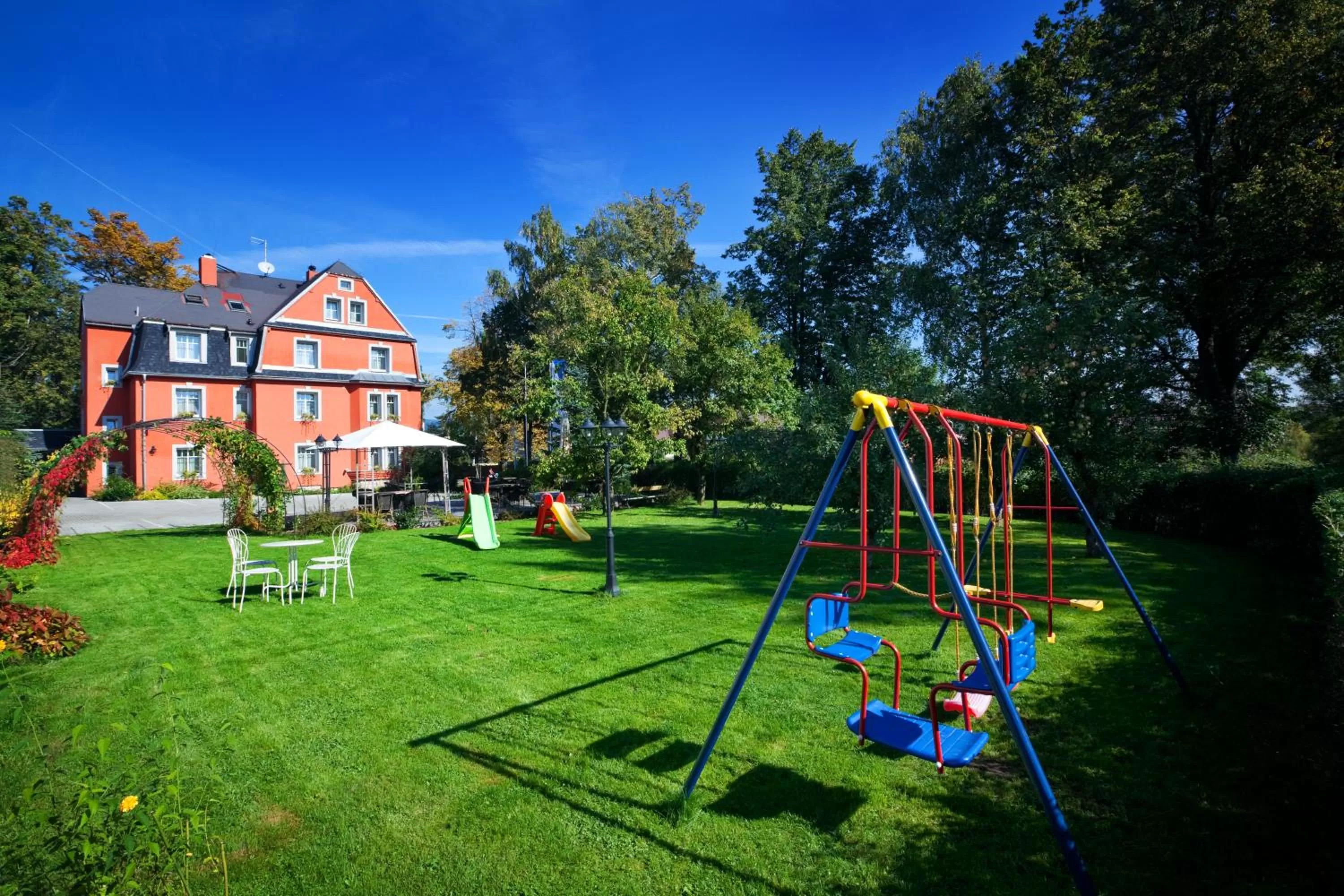 Children play ground in Pytloun Design Self Check-in Hotel