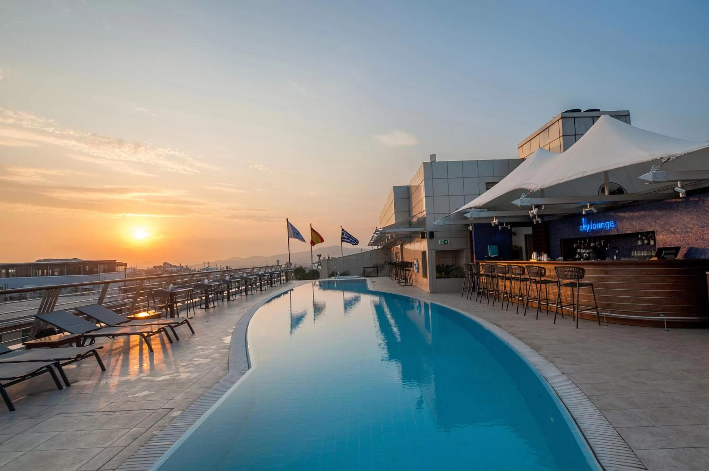 Swimming pool in Melia Athens