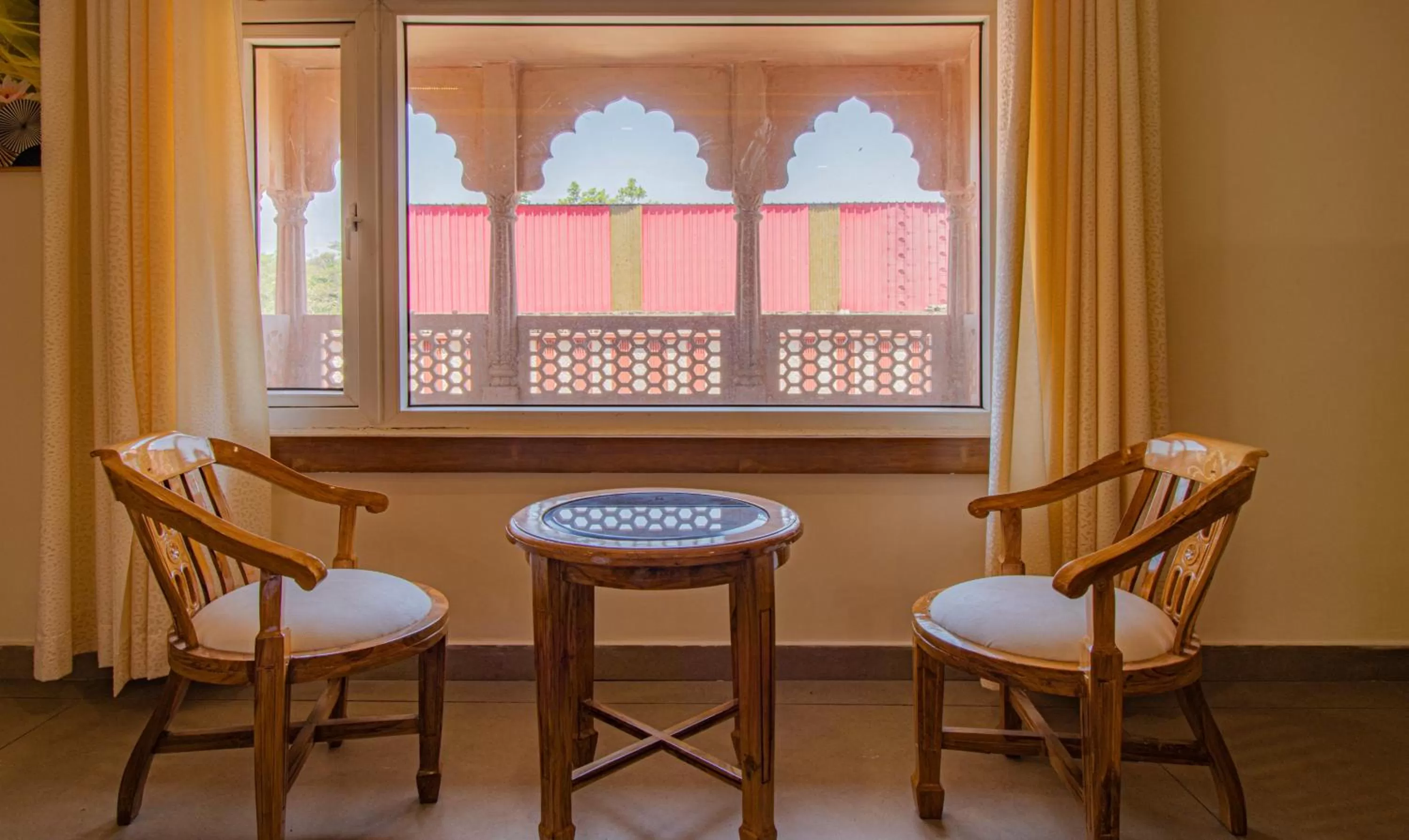 Seating Area in Treebo Trend Haveli Resort Roots Bhupatwala