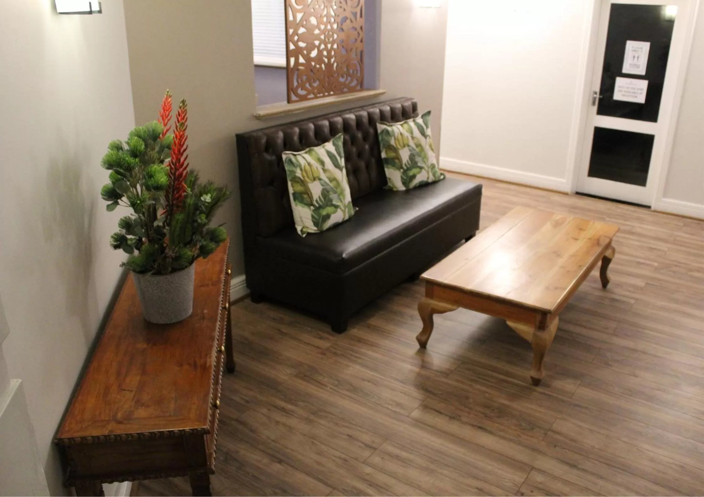 Decorative detail in The Riverside Hotel