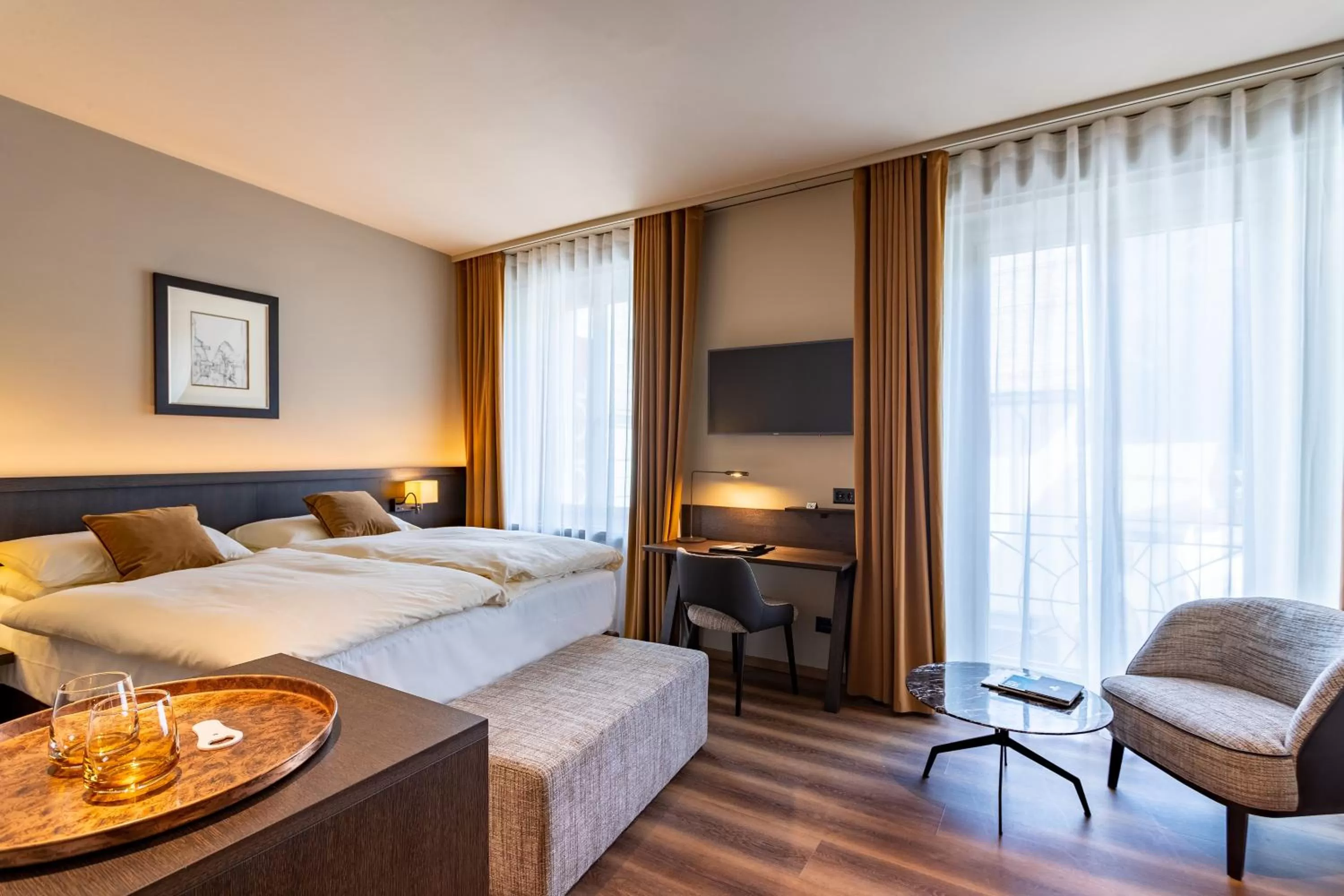 Bedroom, Bed in Art Boutique Hotel Monopol